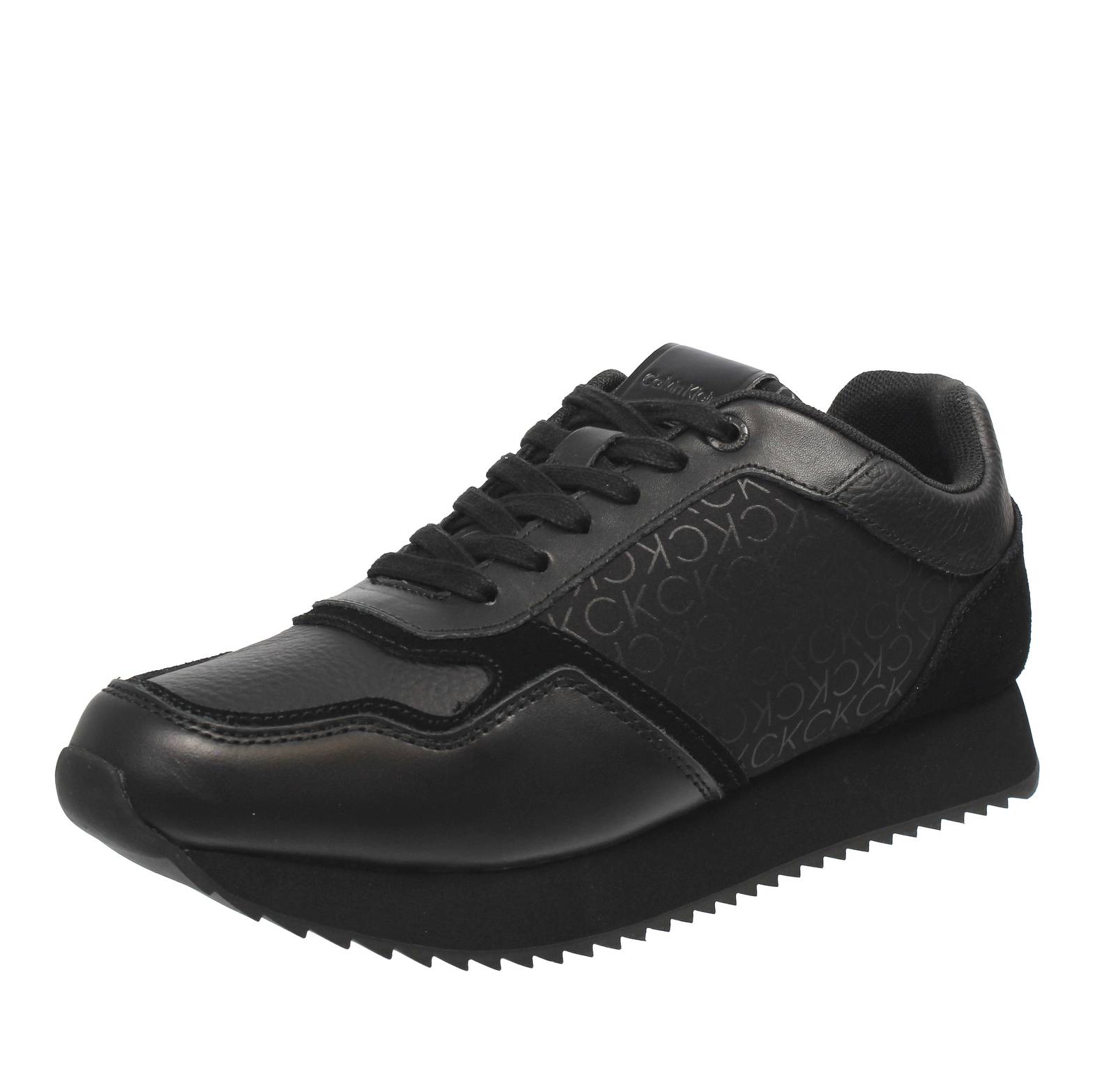 CALVIN KLEIN JEANS Low Top Lace Mono - Sneakers Homme noir