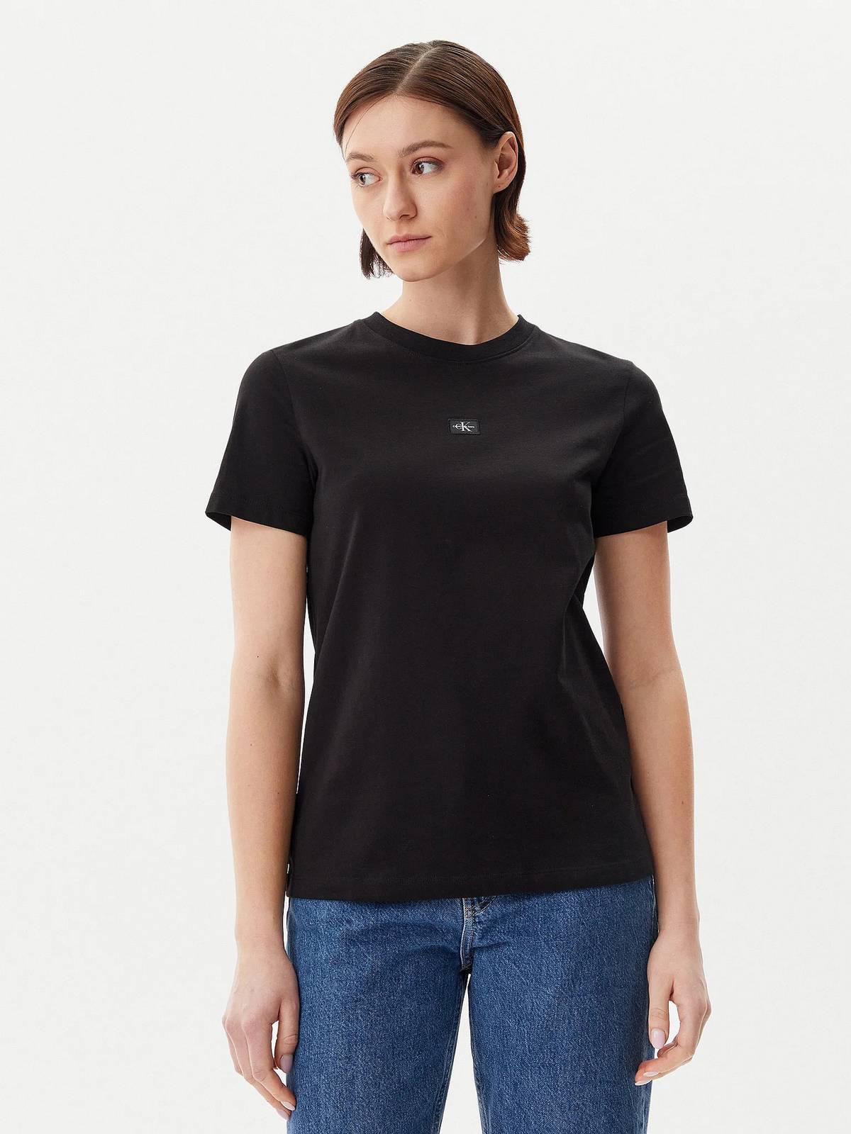 CALVIN KLEIN JEANS Regelmäßiges T-Shirt der Marke Woden Damen schwarz