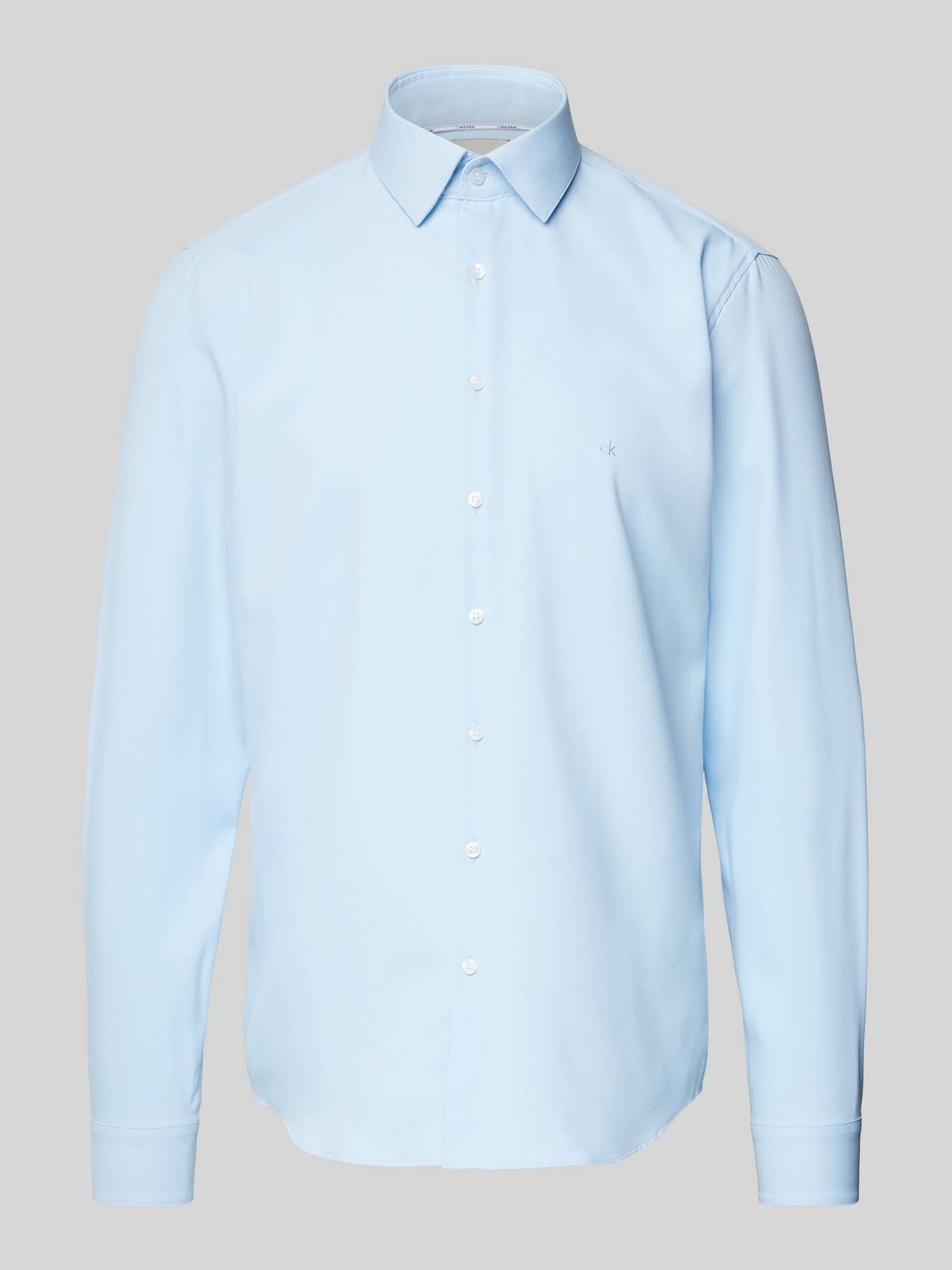 CALVIN KLEIN MENSWEAR Performance solid slim shirt Man blue