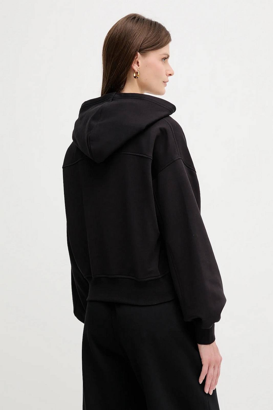 CALVIN KLEIN JEANS Sweatshirt logo French Terry Femme noir Photo 2