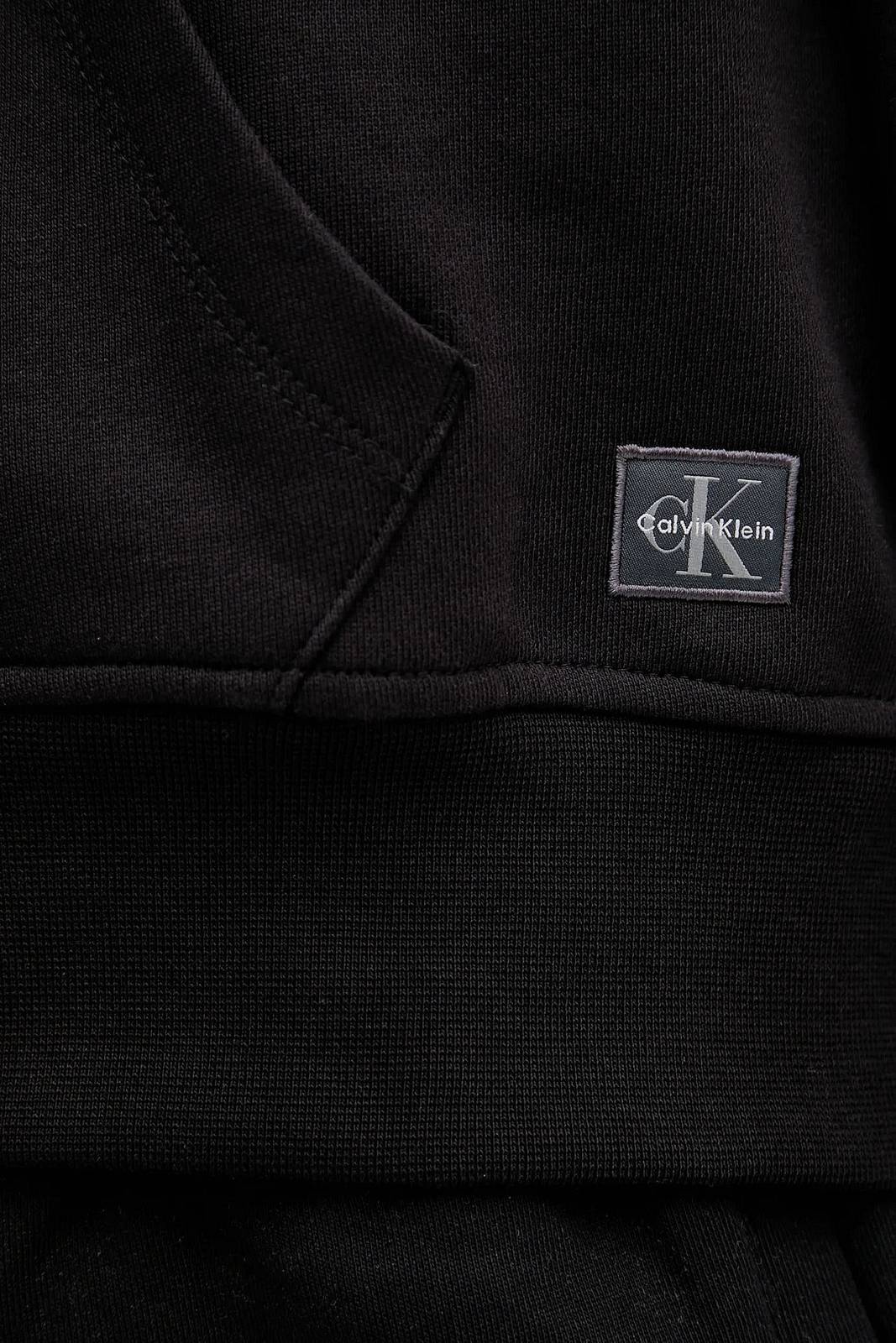 CALVIN KLEIN JEANS Sweatshirt logo French Terry Femme noir Photo 4