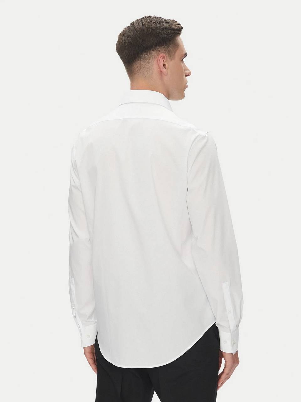 CALVIN KLEIN MENSWEAR Regular Poplin Shirt Man white Photo 5