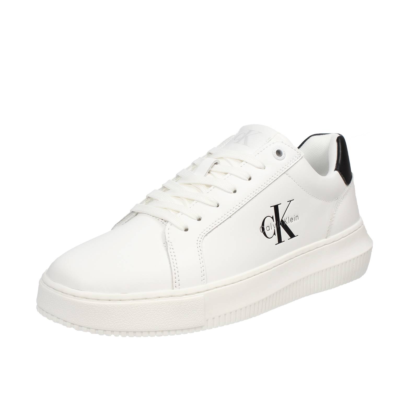 CALVIN KLEIN JEANS Chunky Cupsole - Sneakers en cuir surdimensionnées Homme blanc