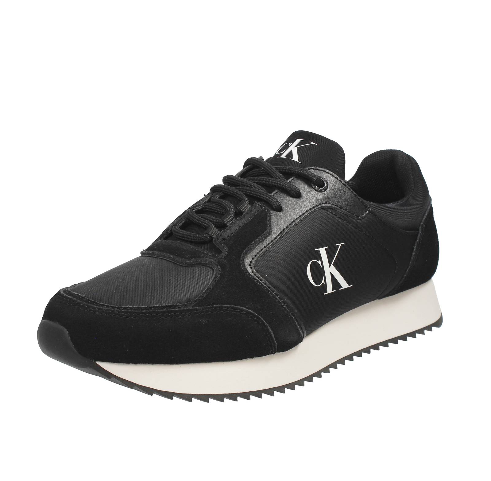 CALVIN KLEIN JEANS Retro Runner Lace Up - Sneakers basses Homme noir