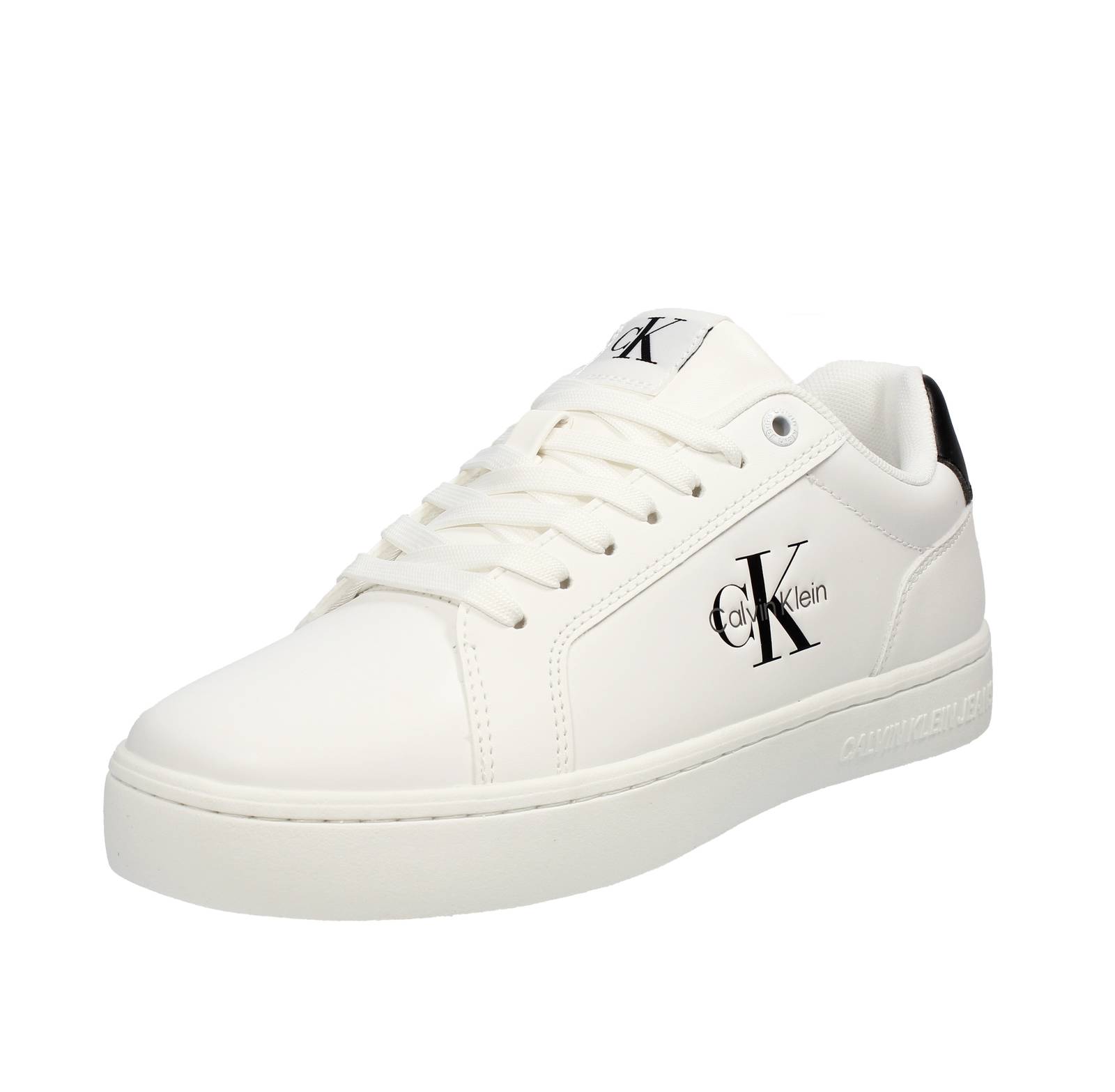 CALVIN KLEIN JEANS Classic Cupsole - Sneakers en cuir Homme blanc