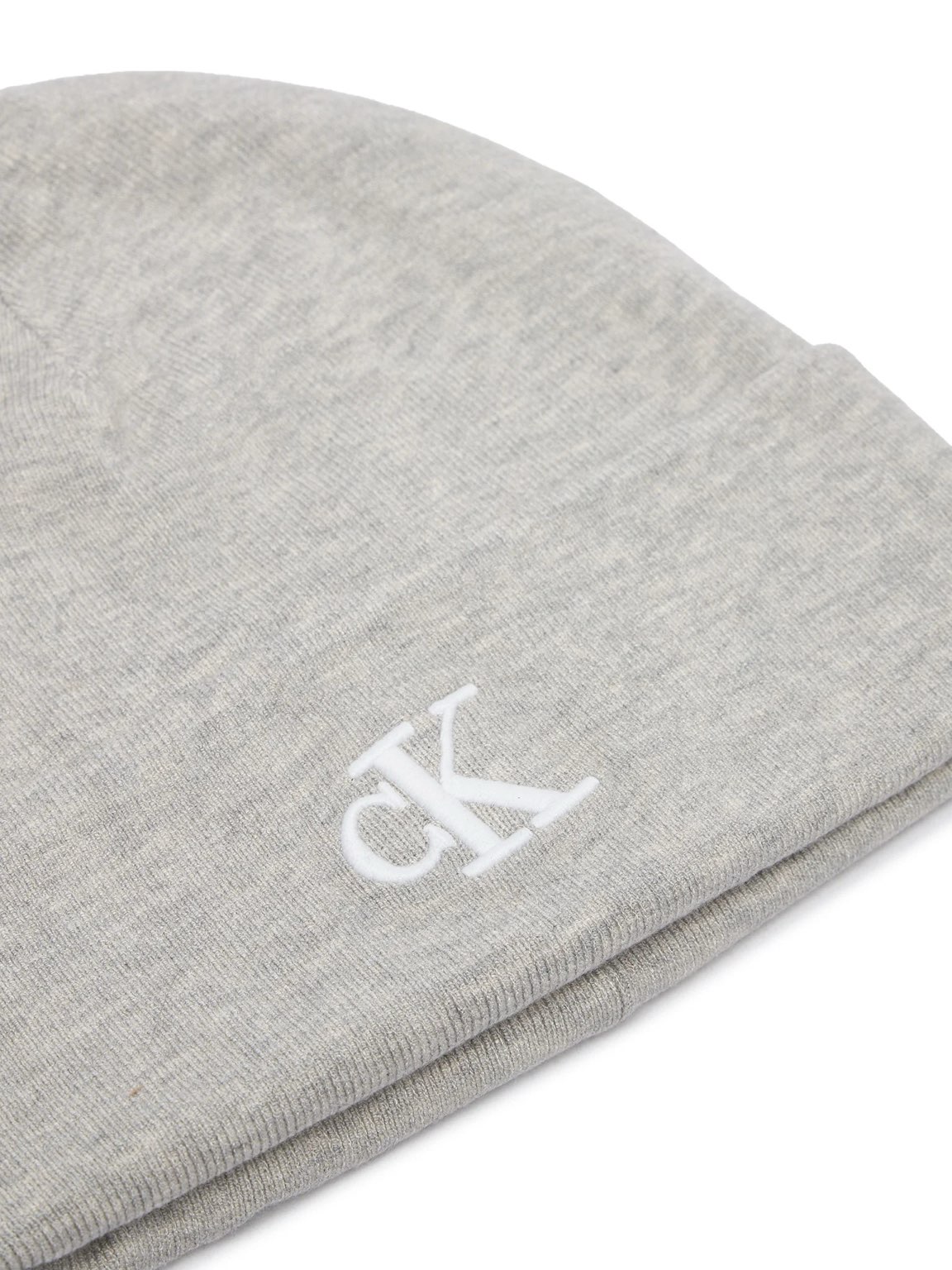 CALVIN KLEIN JEANS Bonnet côtelé CK Homme gris Photo 3