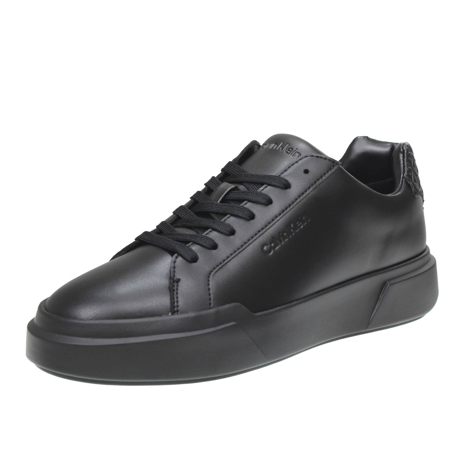 CALVIN KLEIN JEANS Chunky Cupsole - Sneakers en cuir surdimensionnées Homme noir