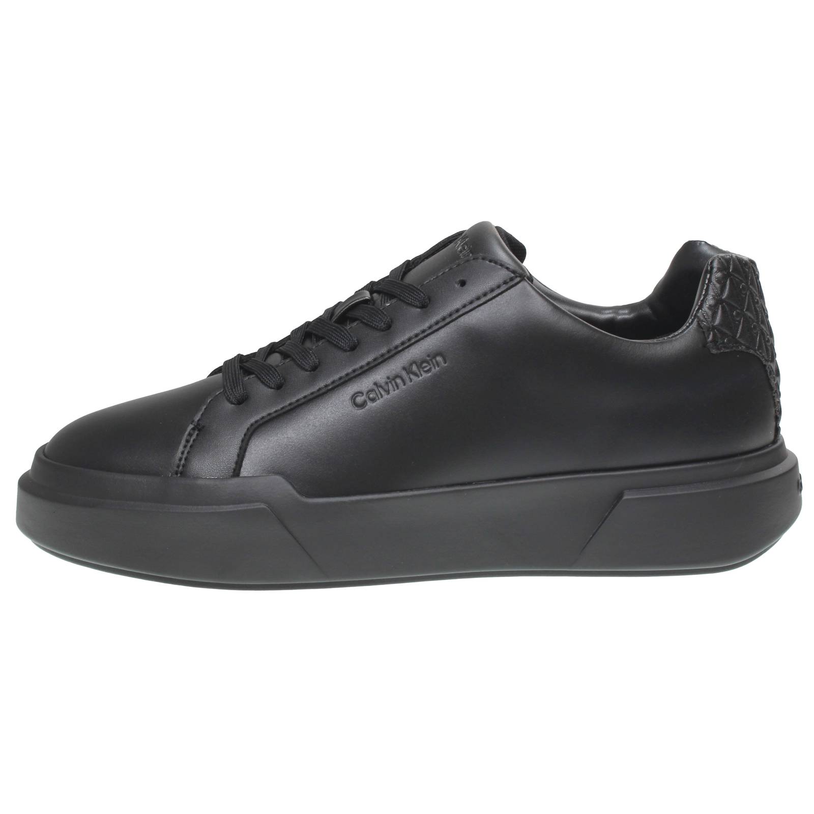 CALVIN KLEIN JEANS Chunky Cupsole - Sneakers Oversize in Pelle Uomo nero Foto 3