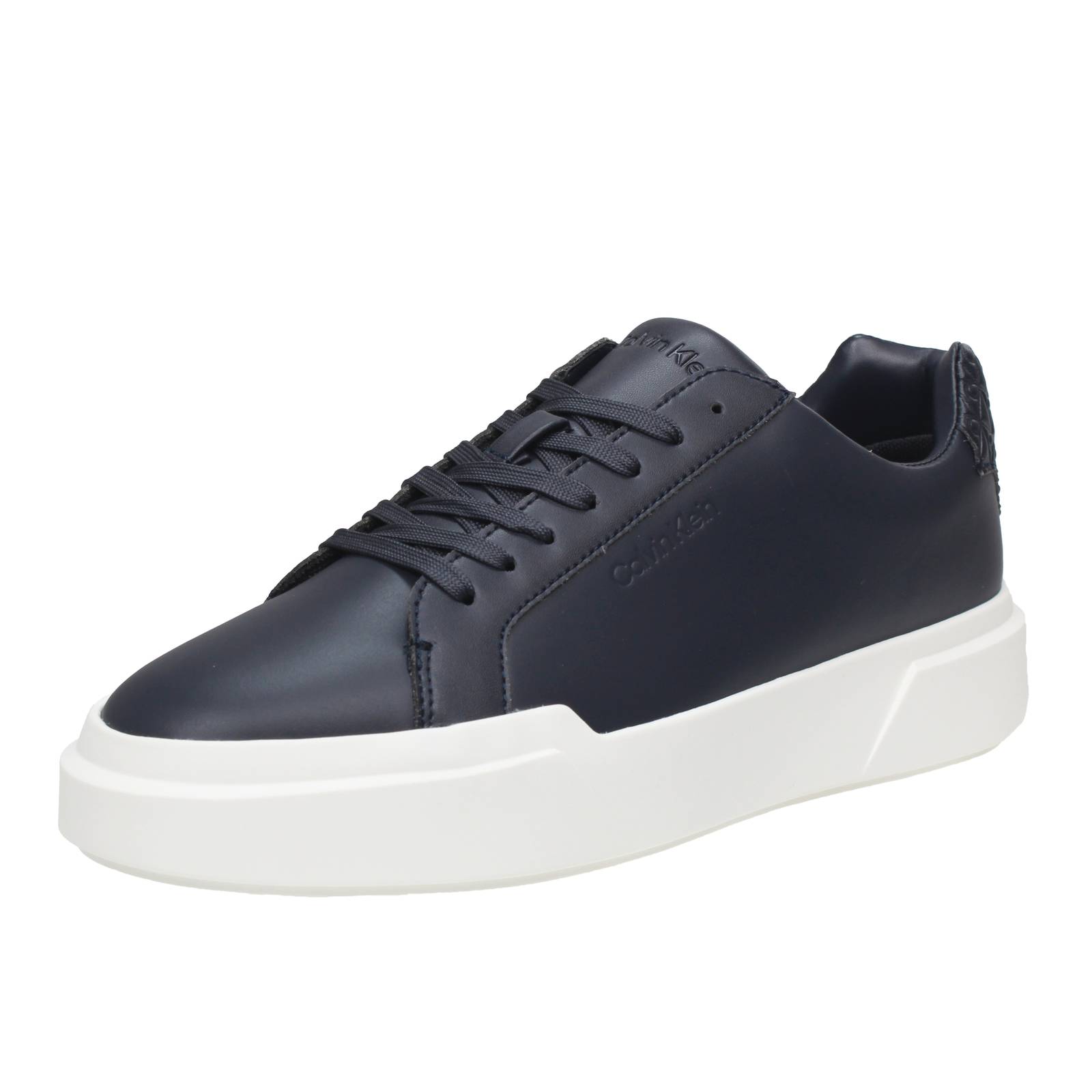 CALVIN KLEIN JEANS Chunky Cupsole - Sneakers en cuir surdimensionnées Homme bleu