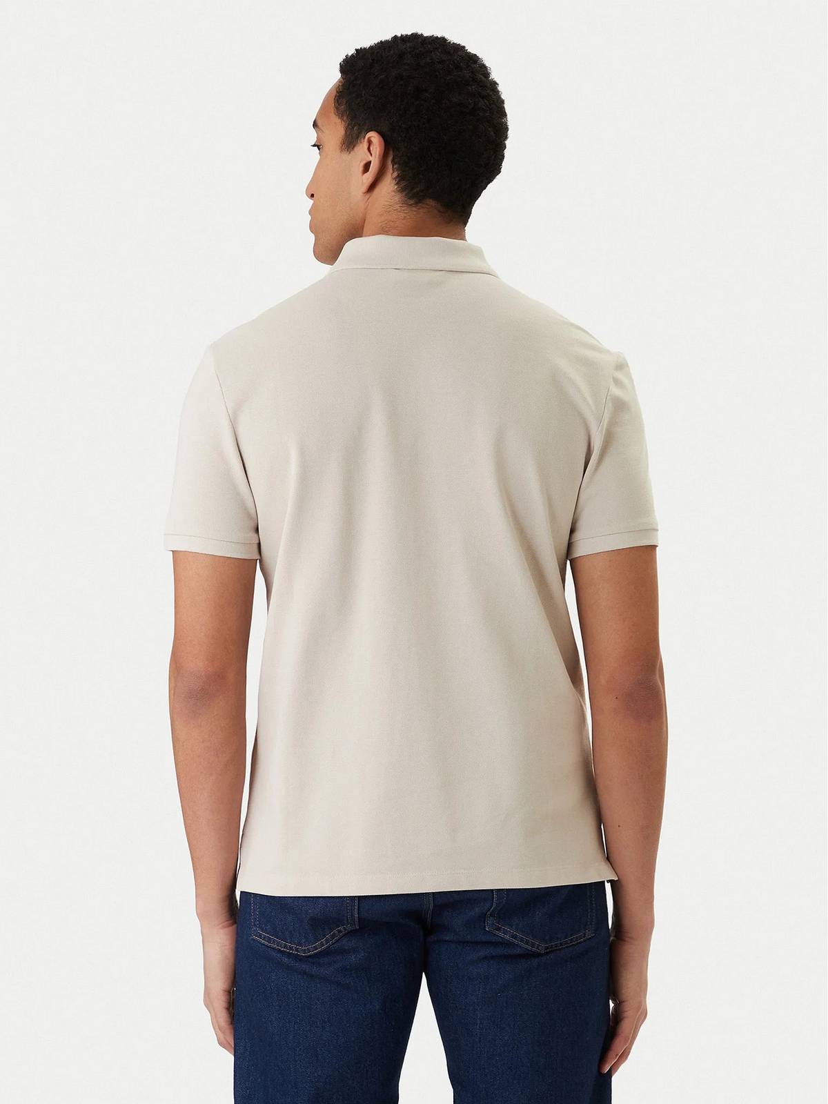 CALVIN KLEIN JEANS SS monogram piquet polo shirt Man white Photo 2