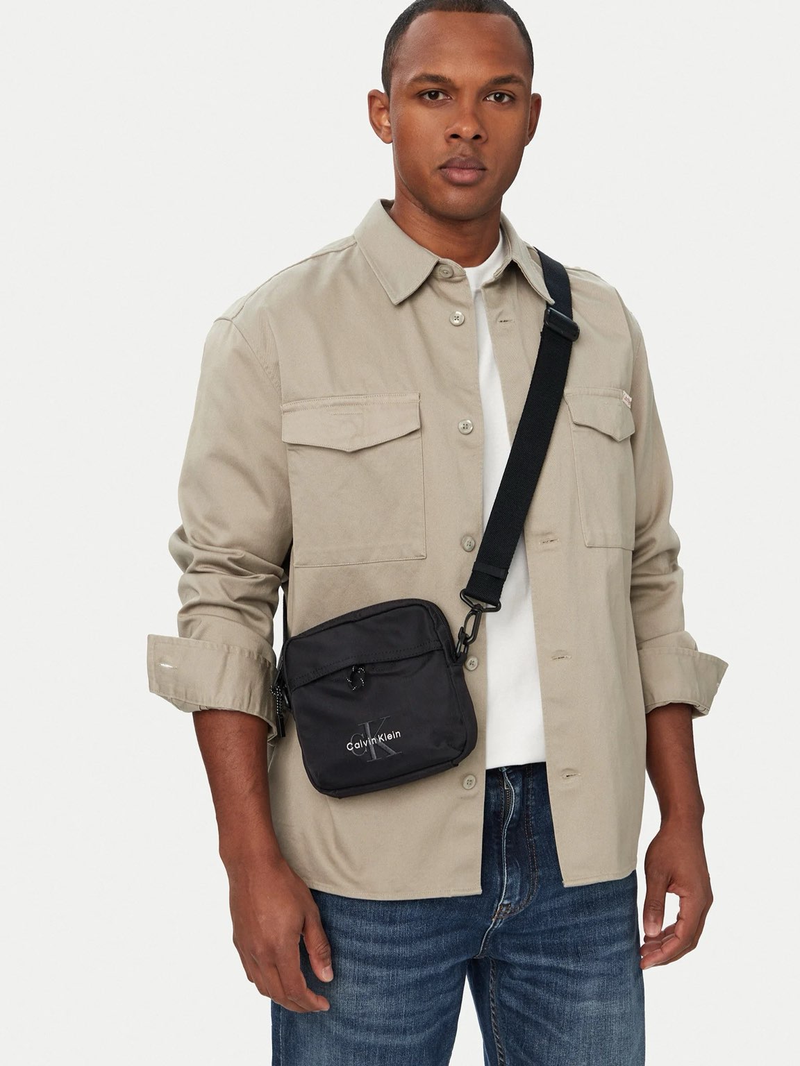 CALVIN KLEIN JEANS Sac à bandoulière CK Bold Homme noir Photo 2