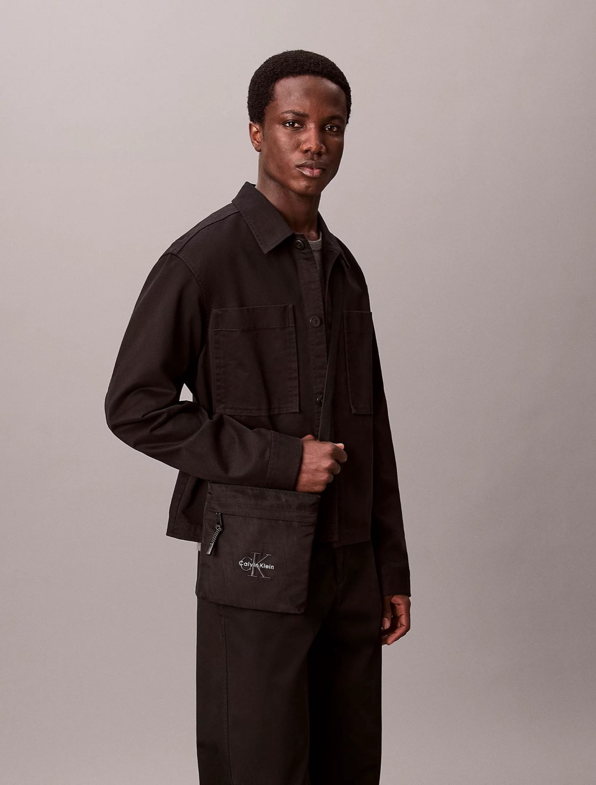CALVIN KLEIN JEANS CK bold flatpack Homme noir Photo 3