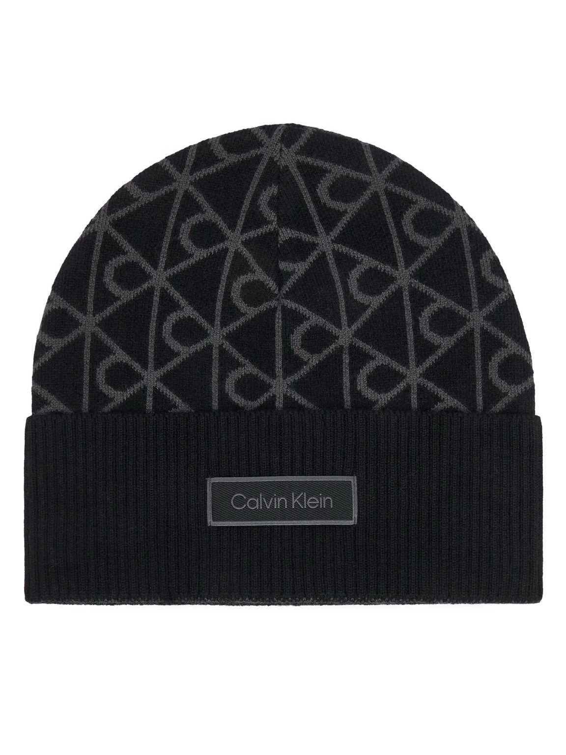 CALVIN KLEIN JEANS Bonnet en laine CK Homme noir