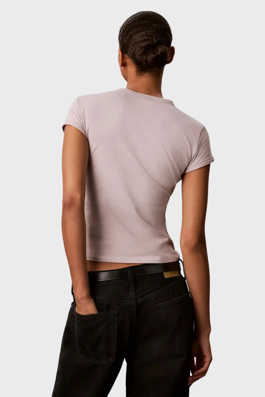 CALVIN KLEIN JEANS T-Shirt Slim Fit mit Herz-Logo Damen rosa Foto 3