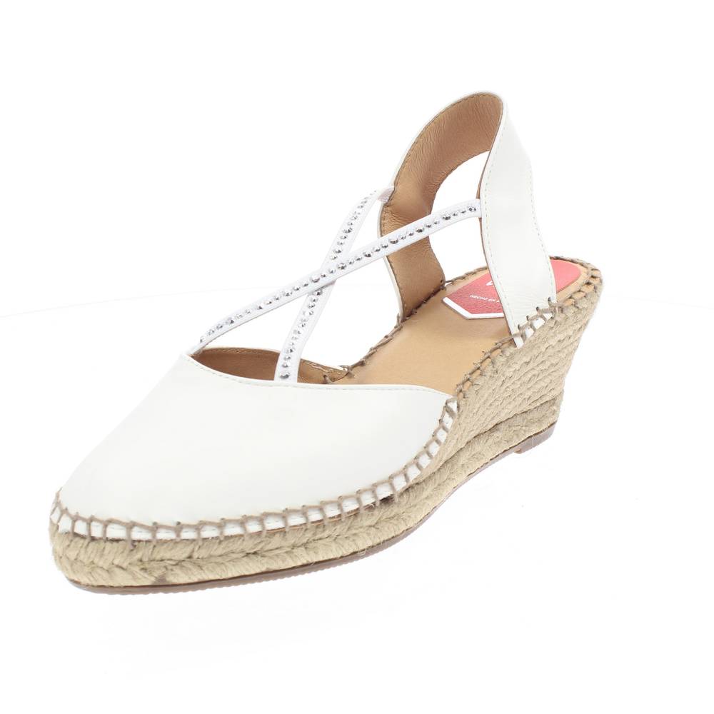 MARIA VICTORIA Napa Seta - Sandali chiusi con Zeppa bianco Sandali Zeppa  Donna MV 19324