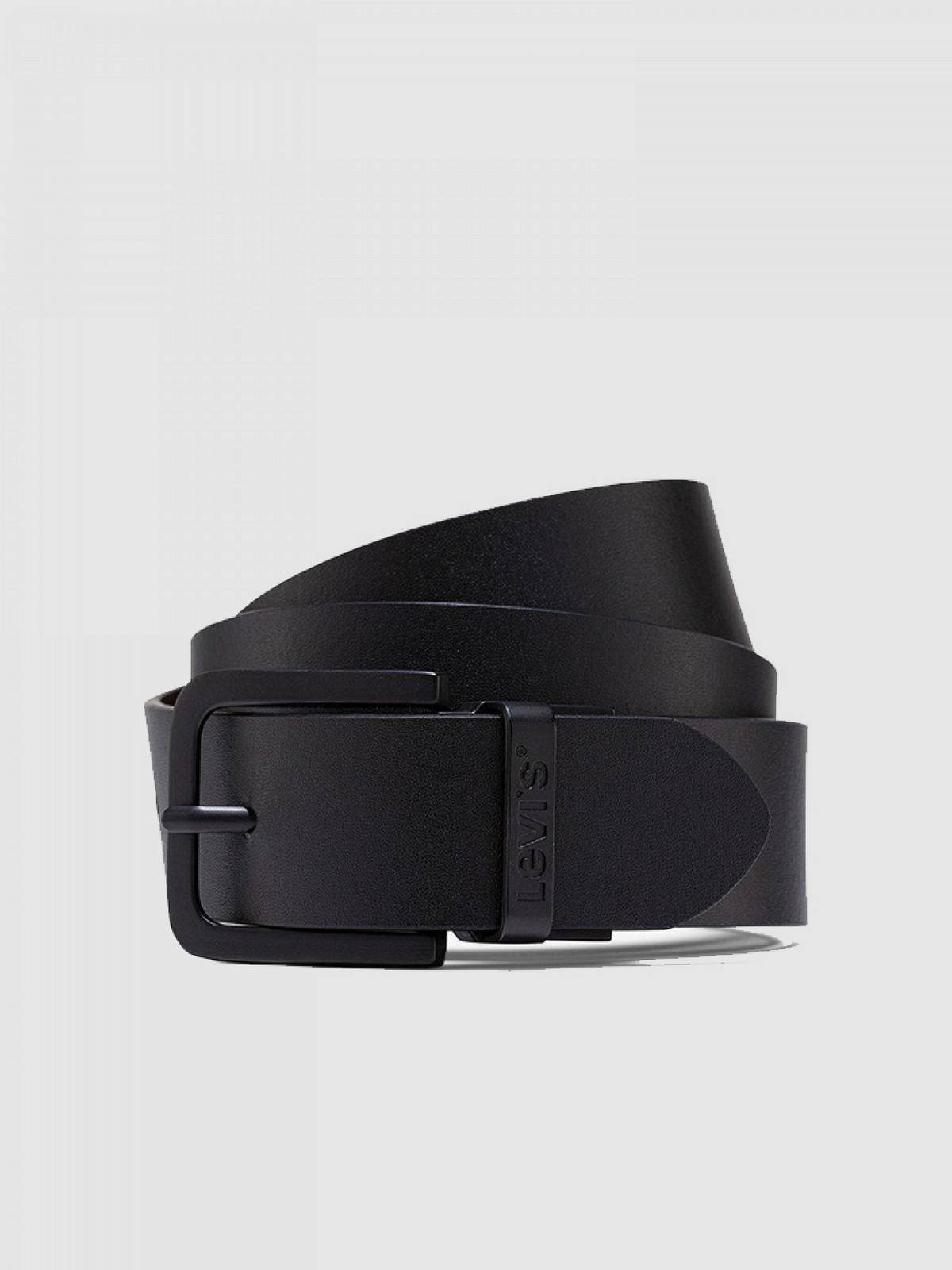 LEVI'S Cintura Reversibile in Pelle  Uomo nero