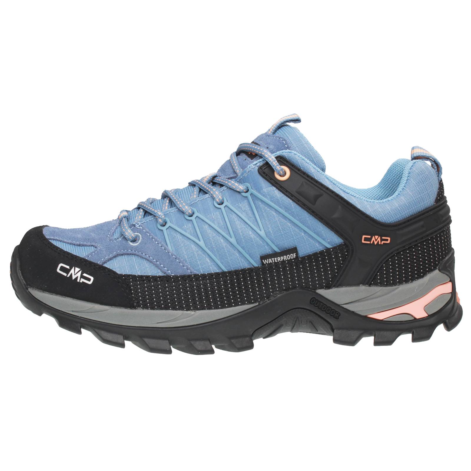 CMP Rigel Low WP - Chaussures de trekking étanches Femme bleu azur Photo 3