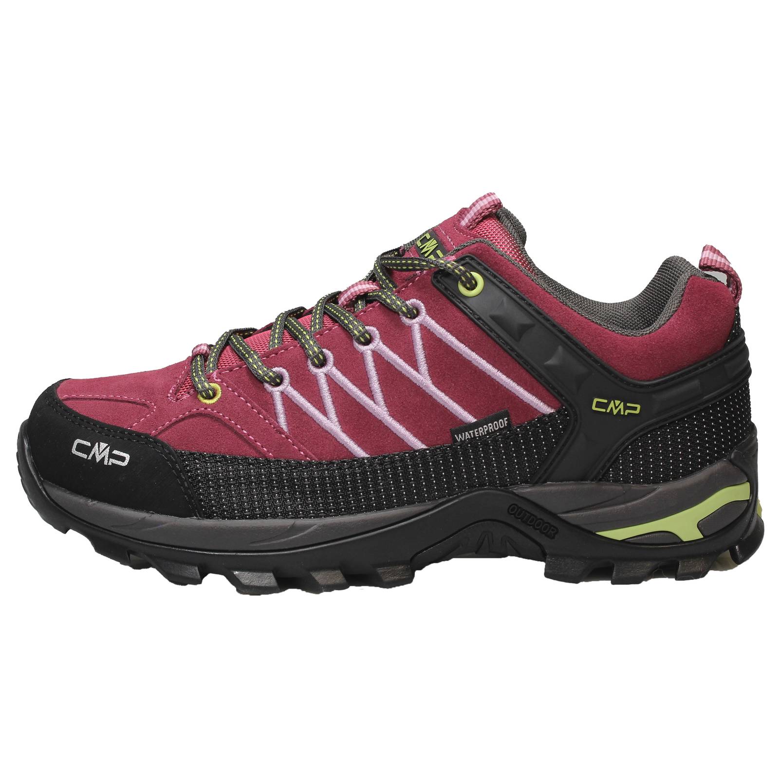 CMP Rigle Low - Chaussures de trekking imperméables Femme rouge Photo 3