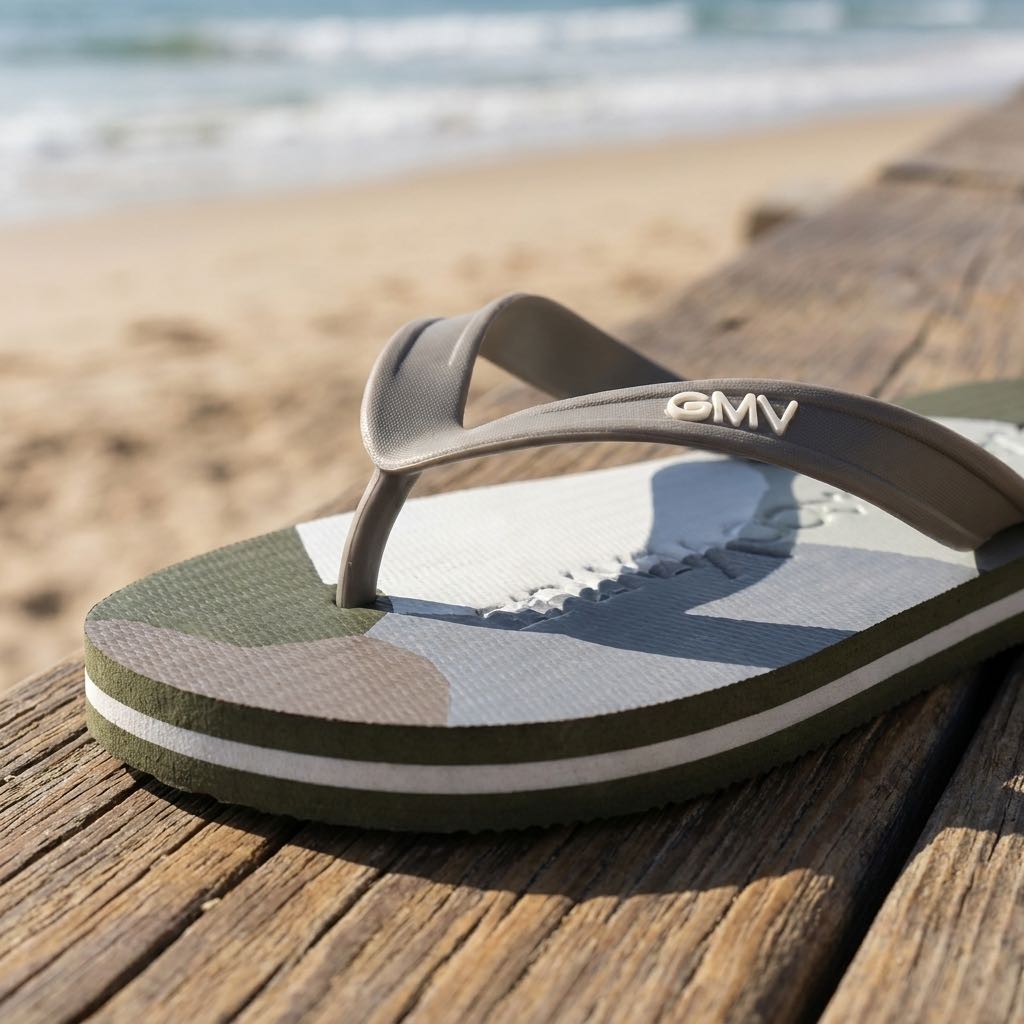 GMV Tongs Homme vert Photo 5