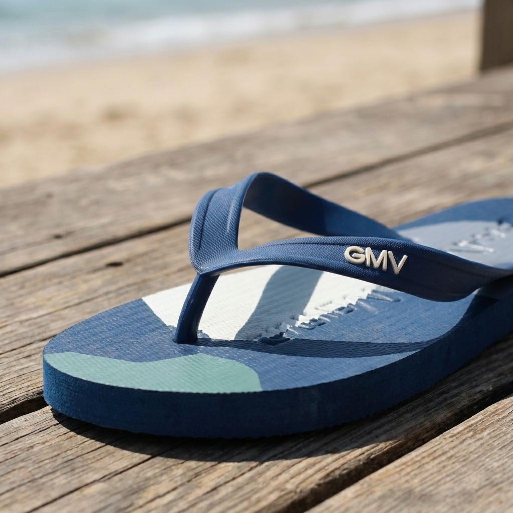 GMV Tongs Homme bleu Photo 5