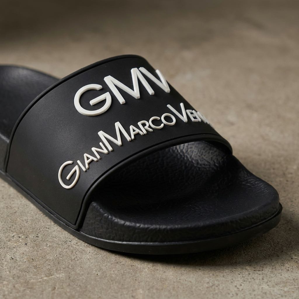 GMV Chaussons à bandeau Homme noir Photo 5