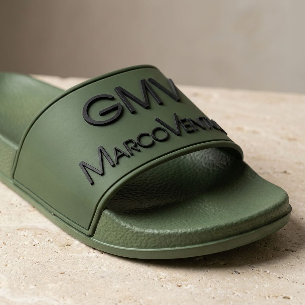 GMV Chaussons à bandeau Homme vert Photo 5