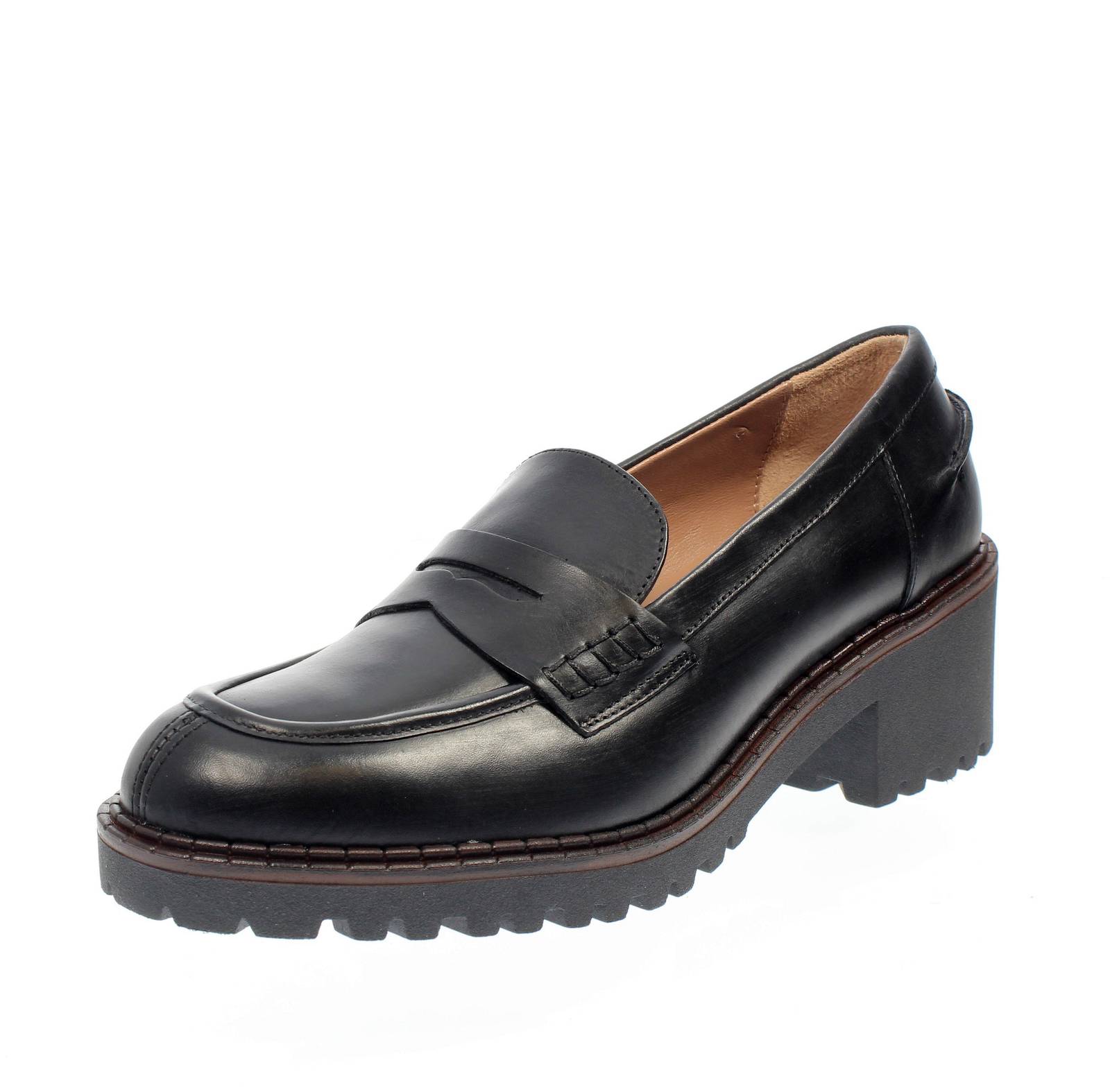 Cft Venice Halbschuhe Panzer Leder schwarz - Damen Schuhe Halbschuhe
