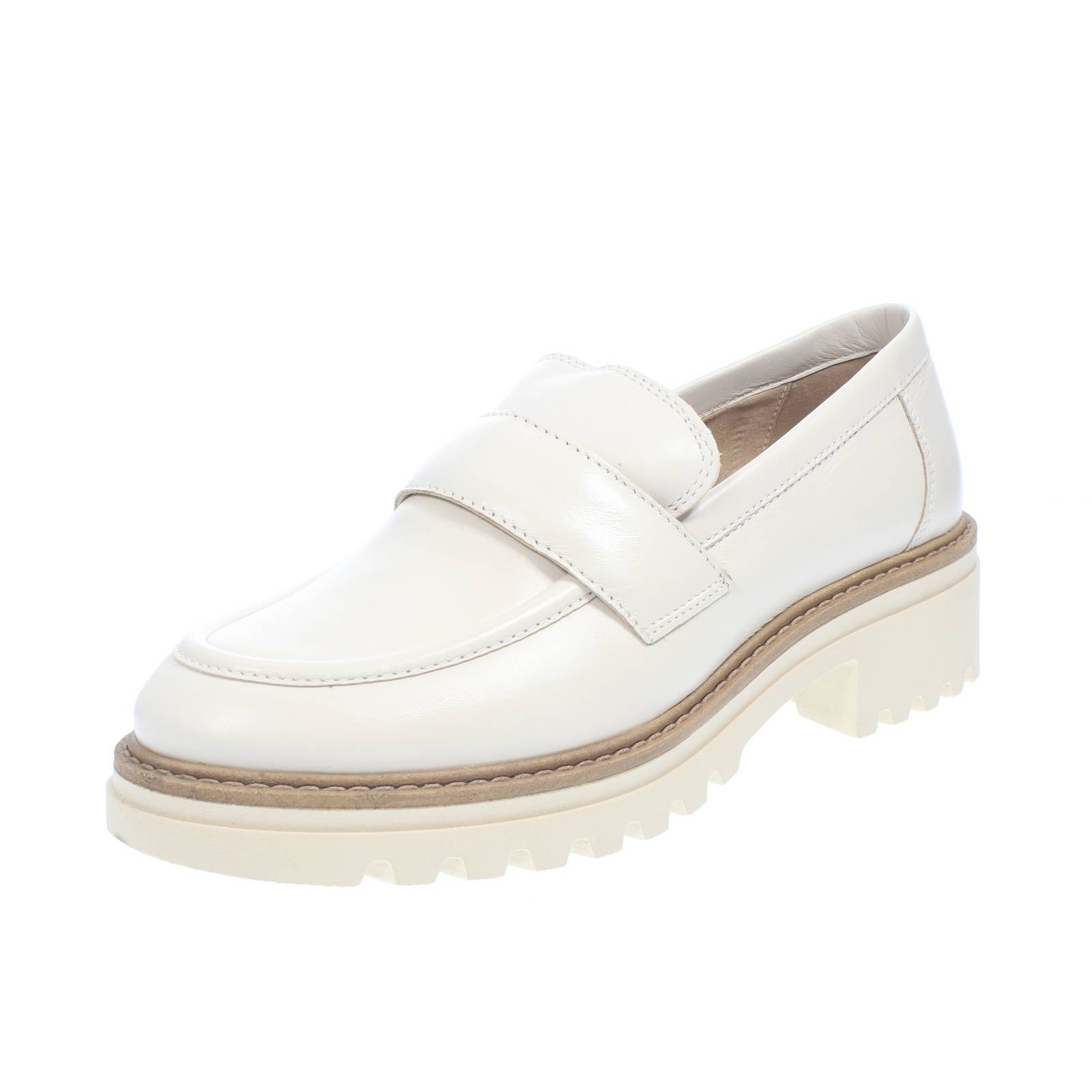 Модные Мокассини в Pelle Con Carrarmato Bianco - Донна Скарпе Мокассини