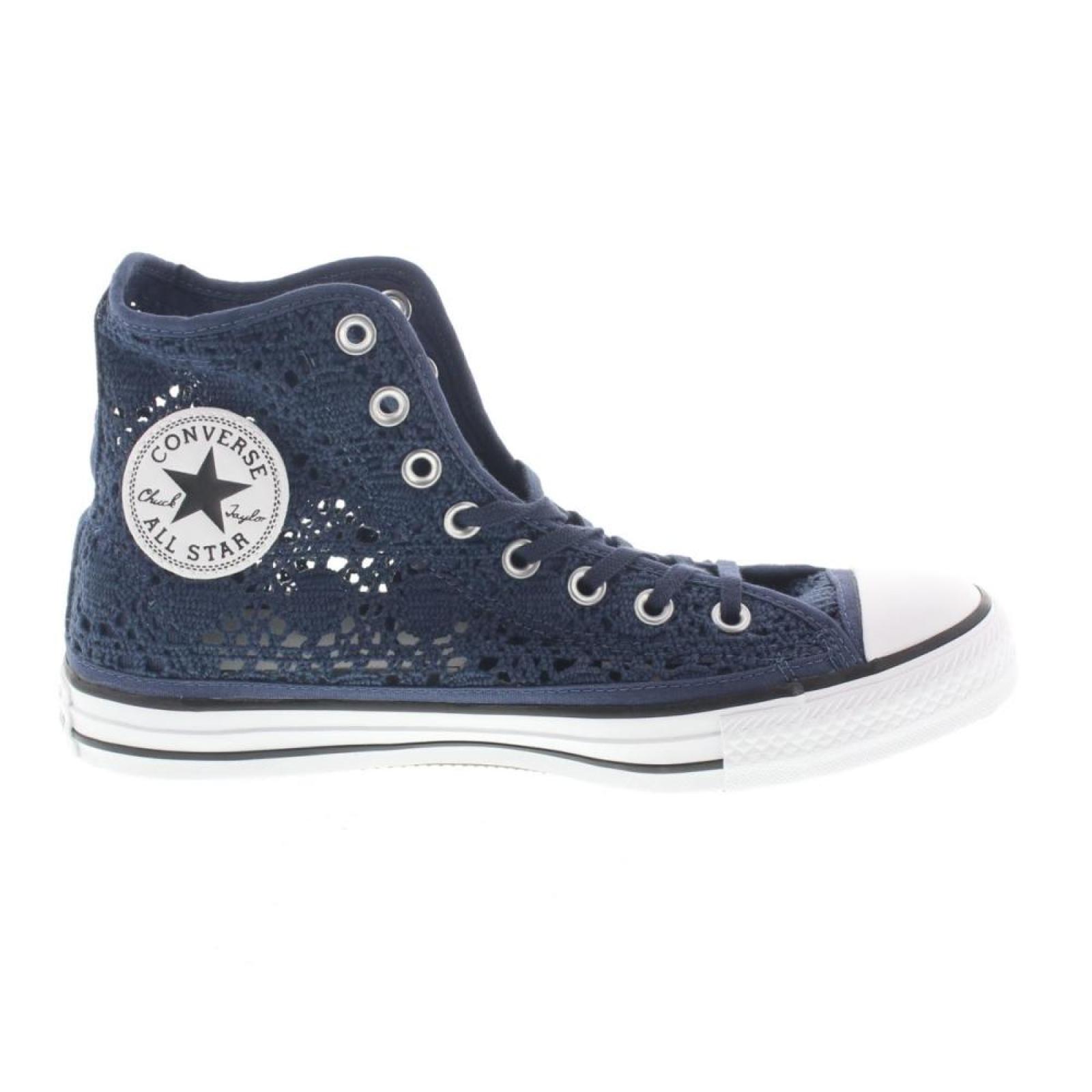 CONVERSE all star high crochet blue Sneakers Sportive Donna 552733C