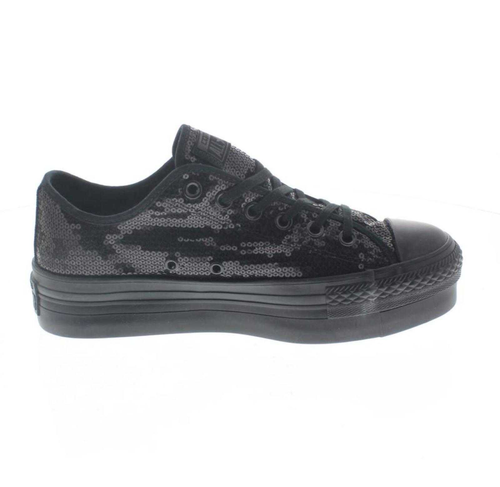 CONVERSE ox platform sequins Donna nero Foto 2