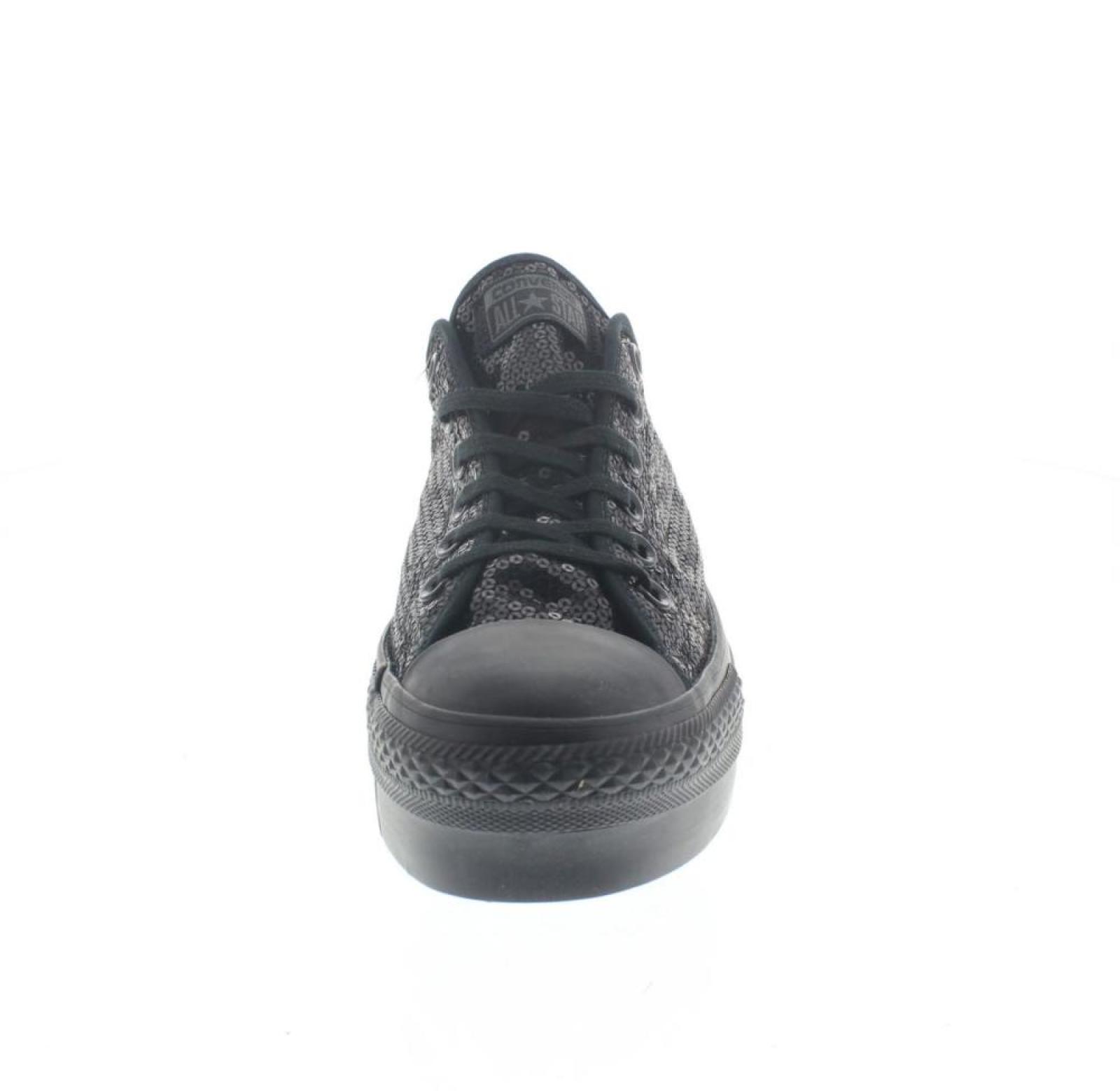 CONVERSE ox platform sequins Donna nero Foto 3