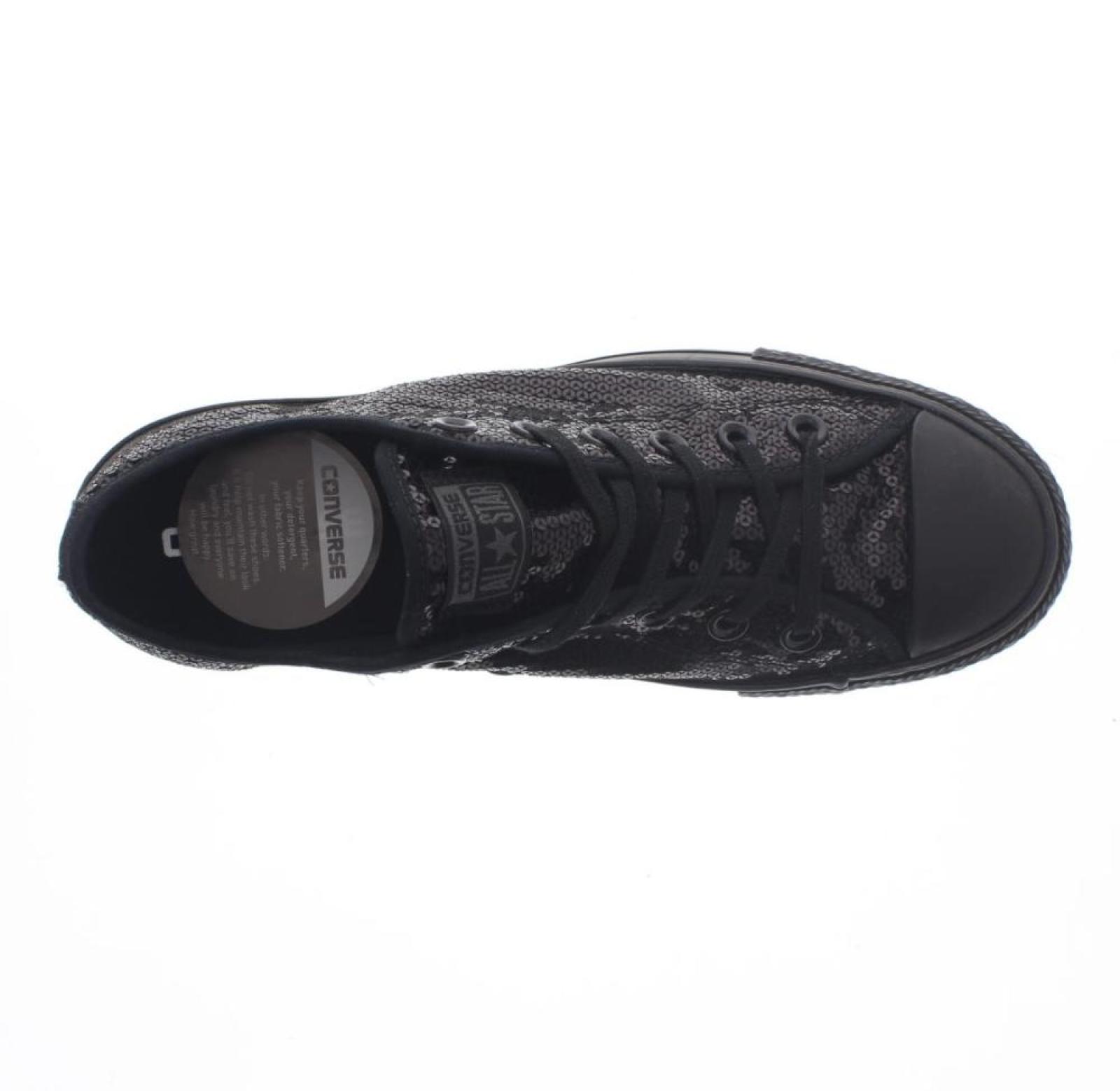 CONVERSE ox platform sequins Donna nero Foto 6