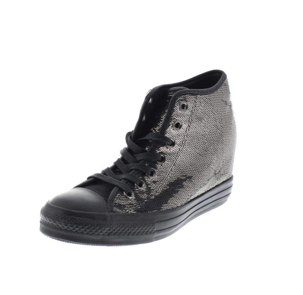 converse nere con paillettes