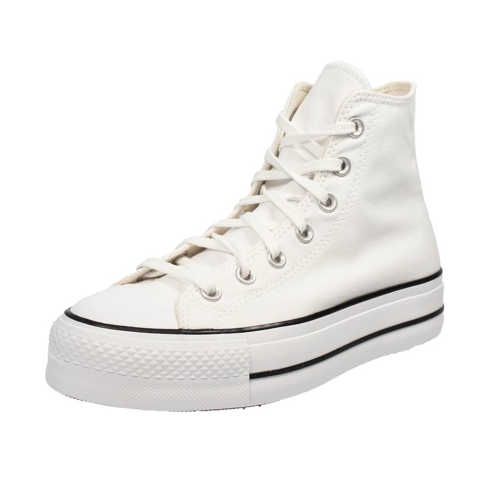Chuck taylor all star lift hi converse sneaker per bianco maxi sport  plateau grigio - Stileo.it