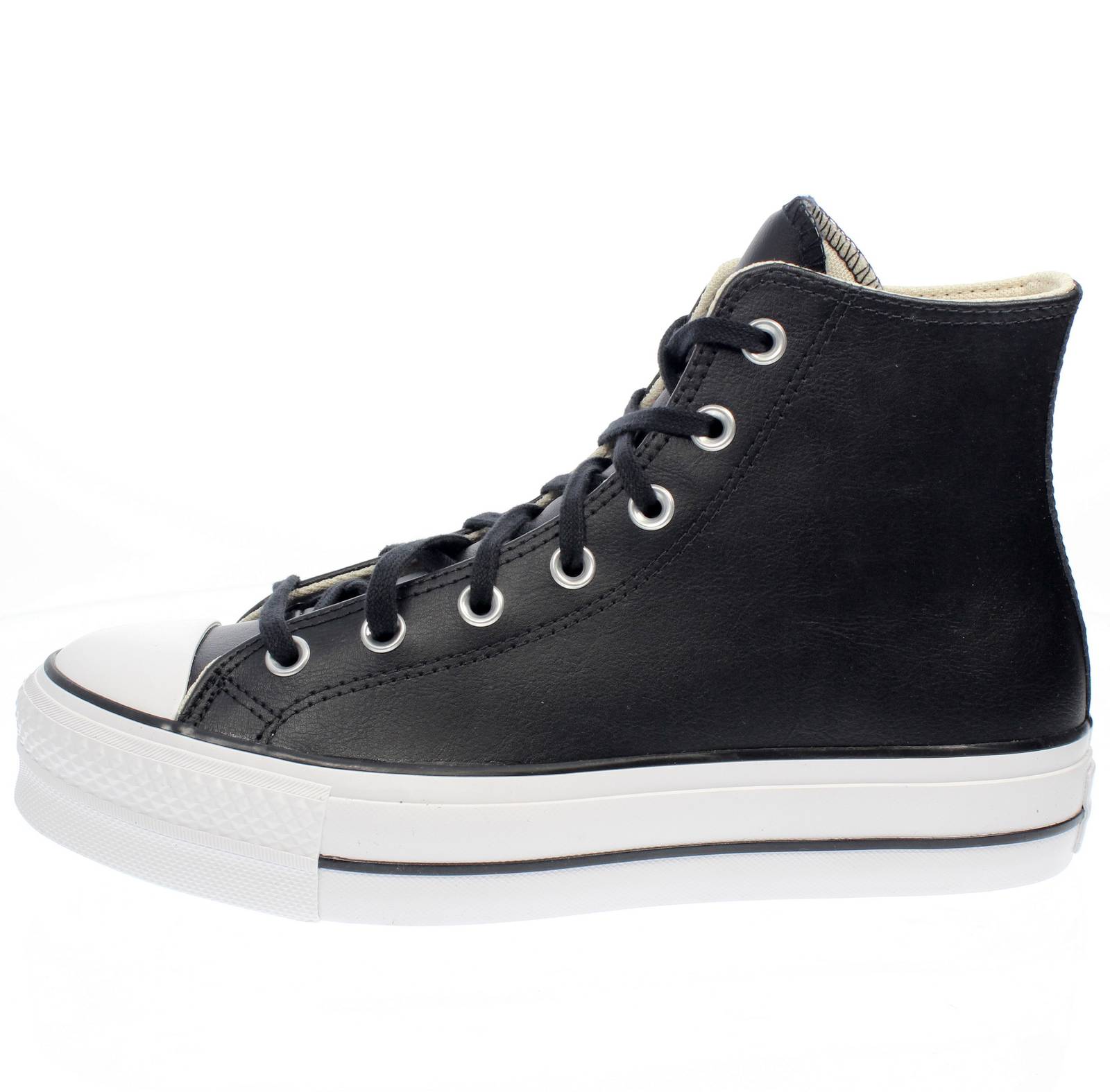 CONVERSE AS high lift leather Donna nero Foto 3