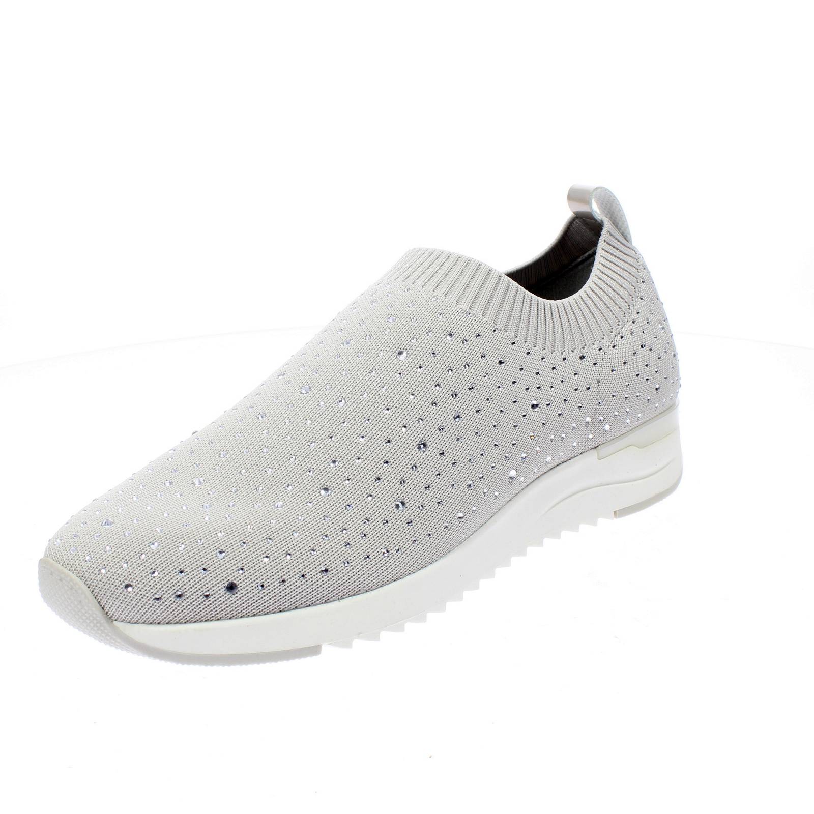 CAPRICE Slip On mit Strasssteinen Damen grau