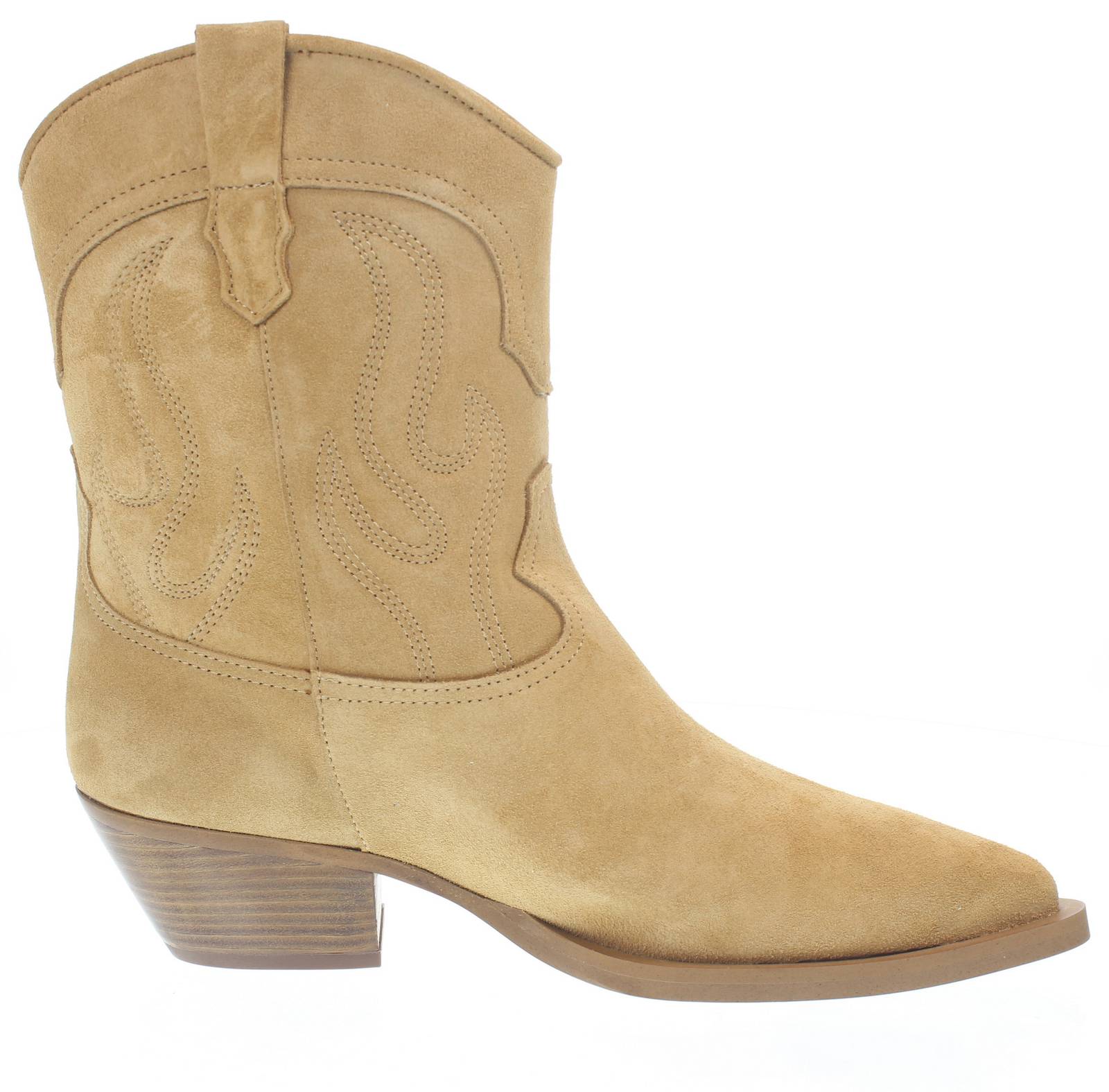 ALPE Bottes texanes en cuir Femme beige Photo 2
