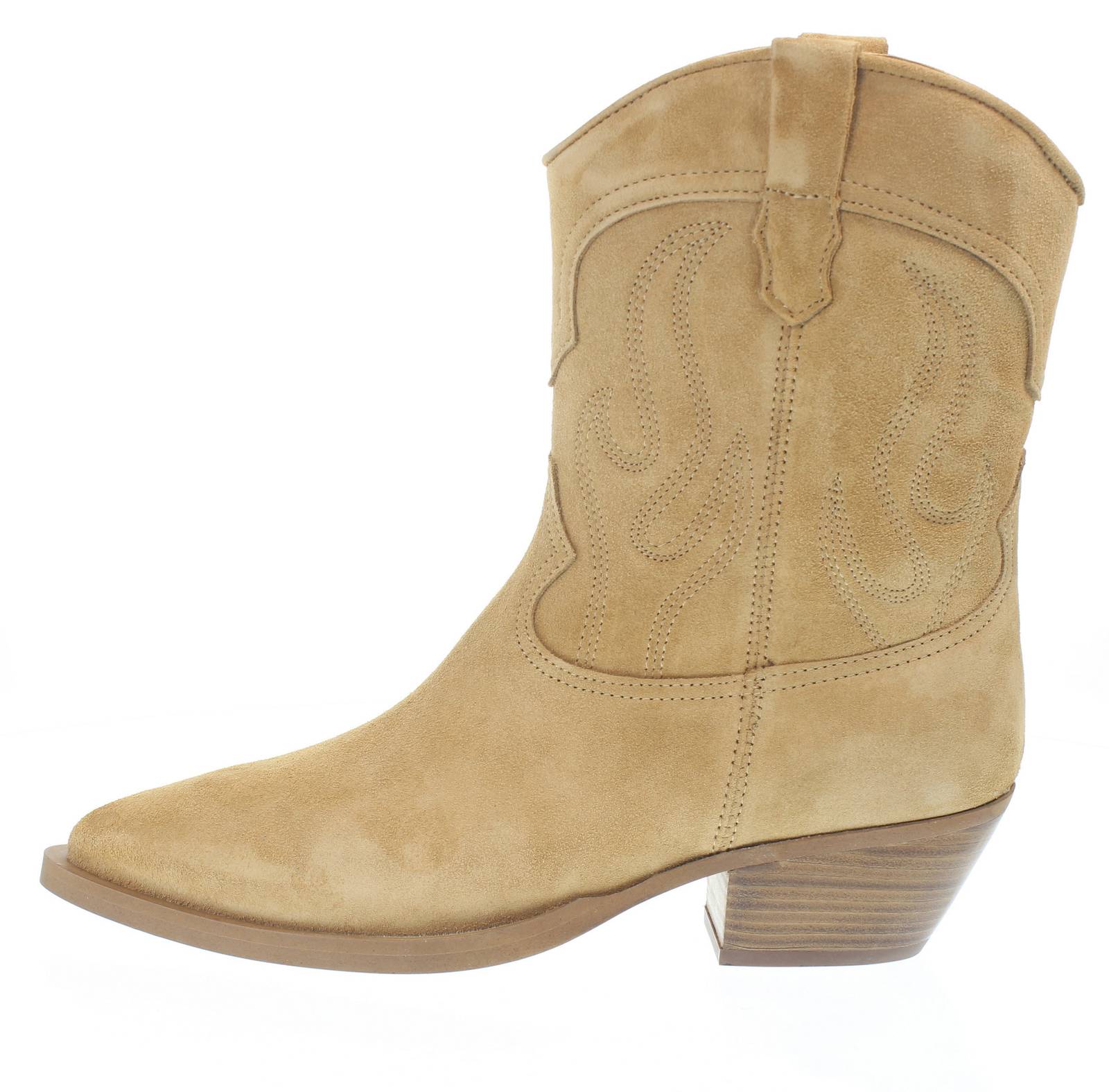 ALPE Bottes texanes en cuir Femme beige Photo 3