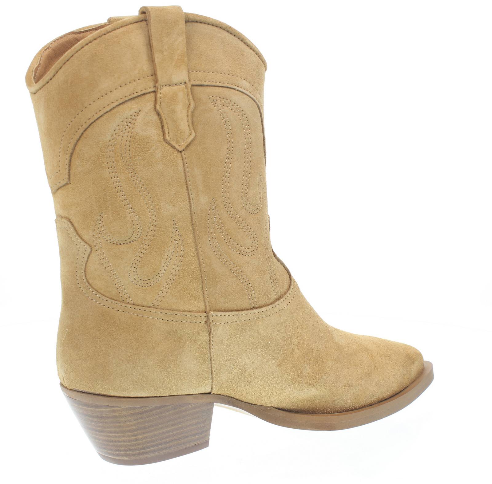 ALPE Bottes texanes en cuir Femme beige Photo 4