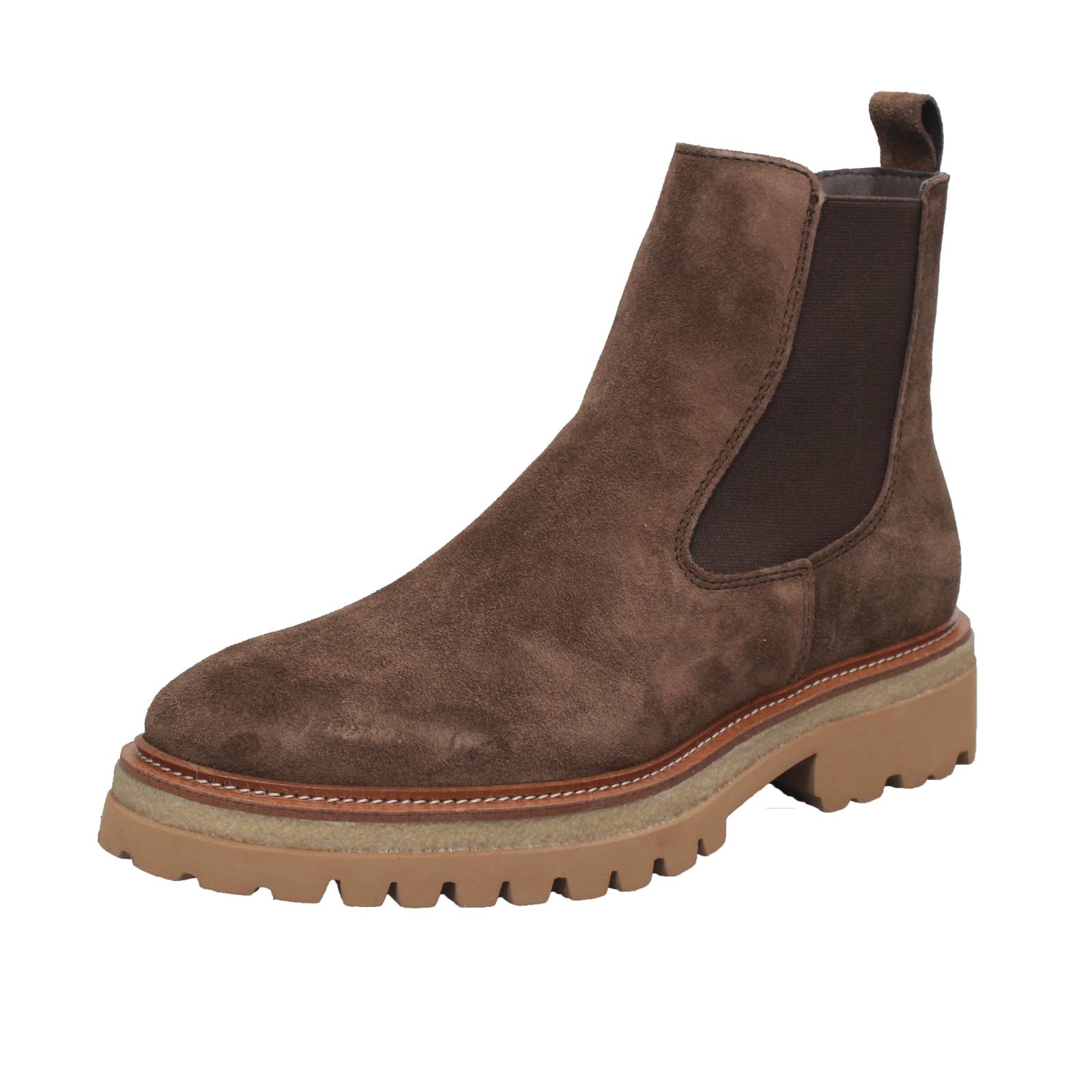 ALPE  Bottes Chelsea en daim Femme marron