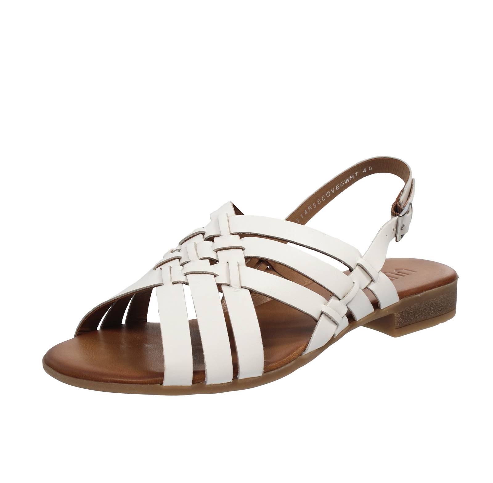 Вуева Сандали В Пелле-Кон-Чинтурино-Бьянко - Такко Донны Скарпе Сандали