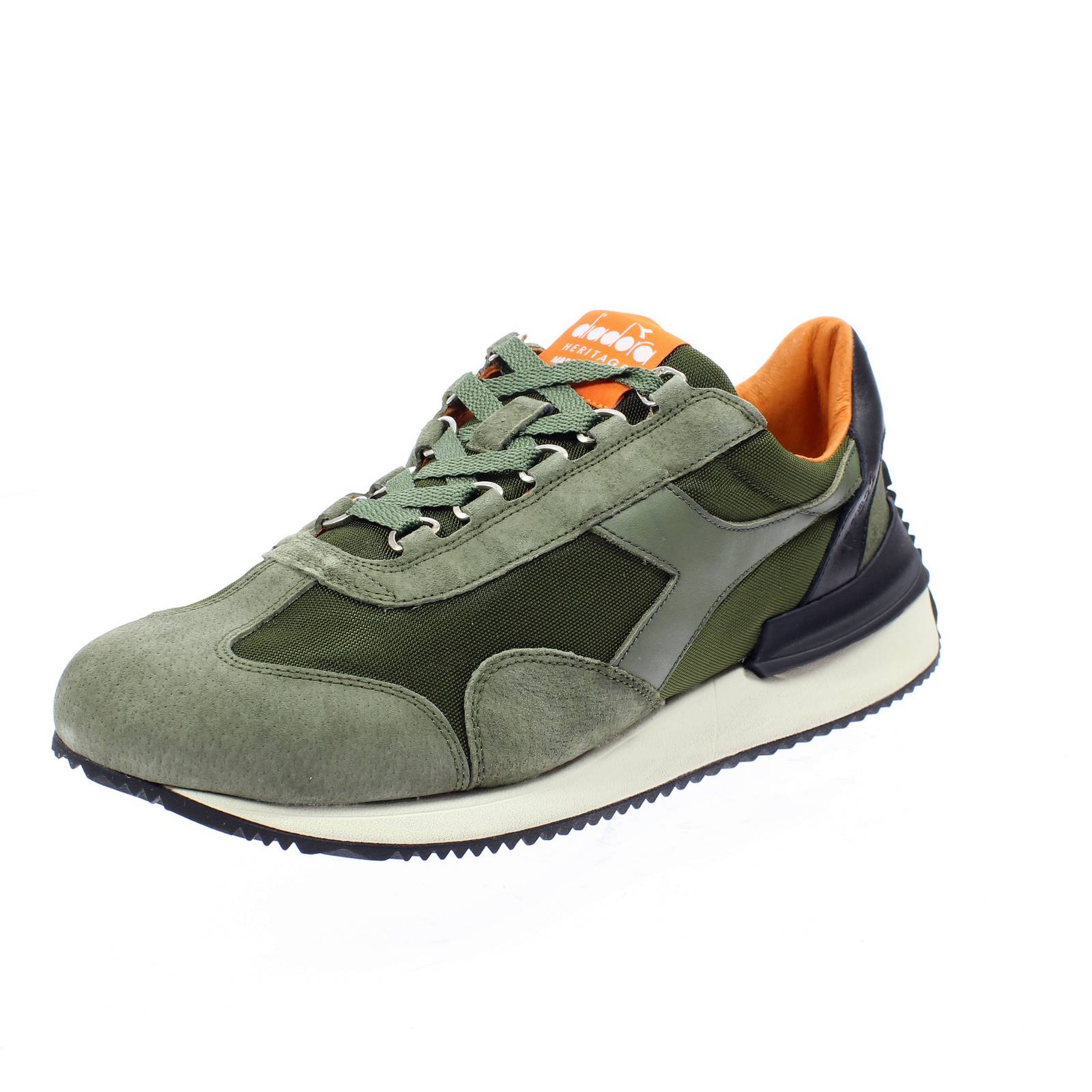 Повседневные кроссовки Diadora Heritage Equipe Mad Italia из нубука Sw Verde - Uomo Scarpe