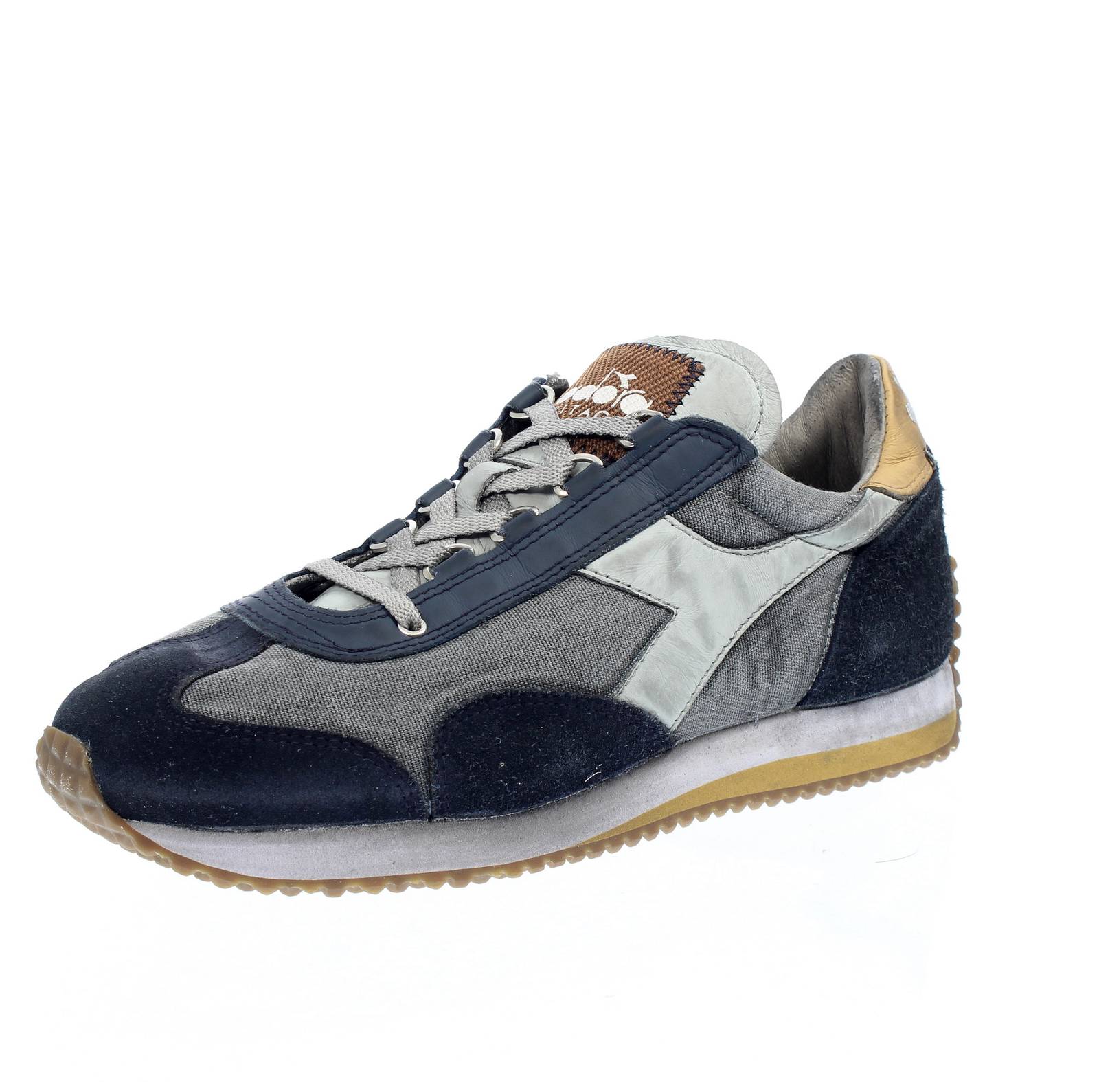 Diadora Heritage Equipe Dirty Stone Wash - Кроссовки синего цвета Basse - Uomo Scarpe