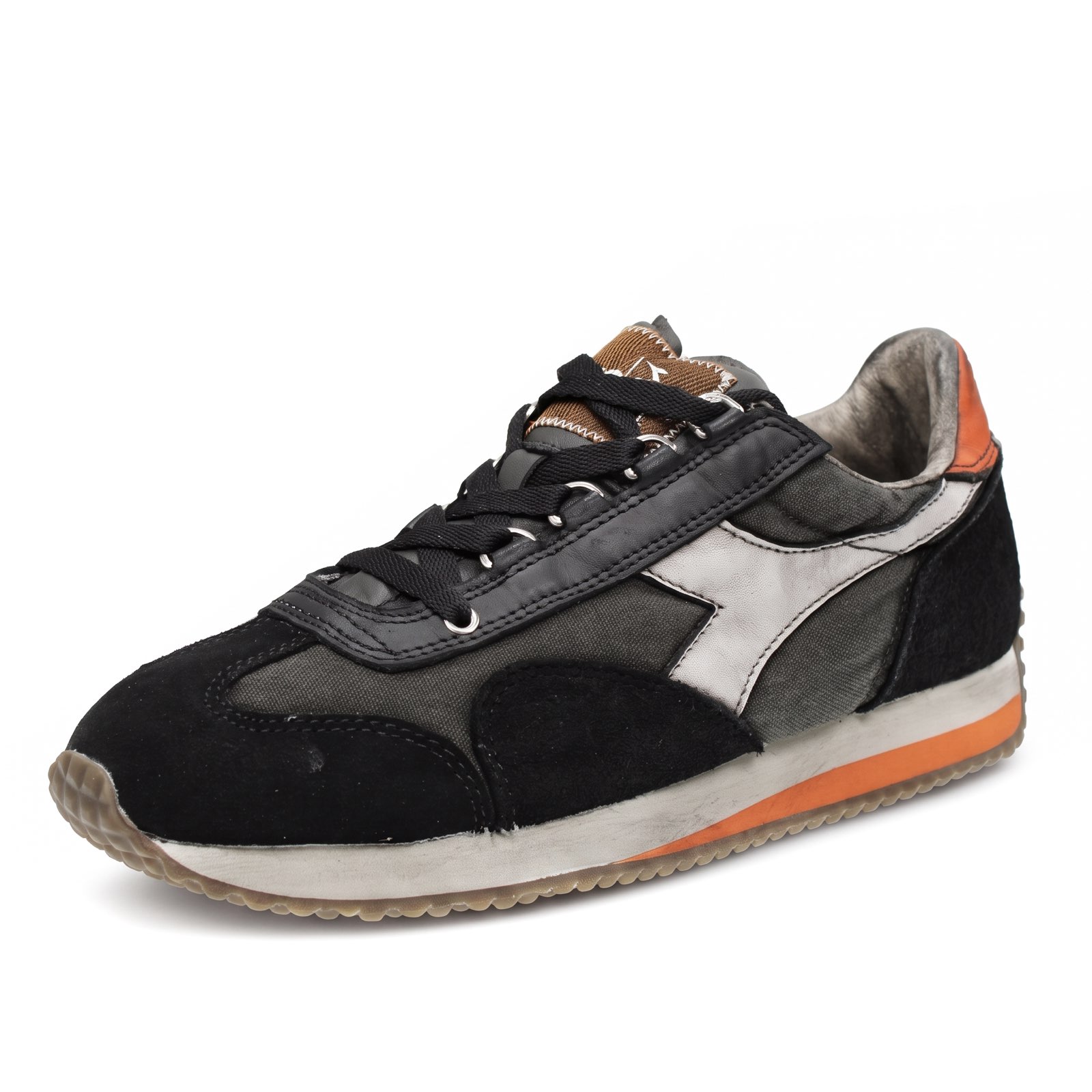 DIADORA HERITAGE Equipe Dirty SW Evo - Sneakers basses en daim Homme noir