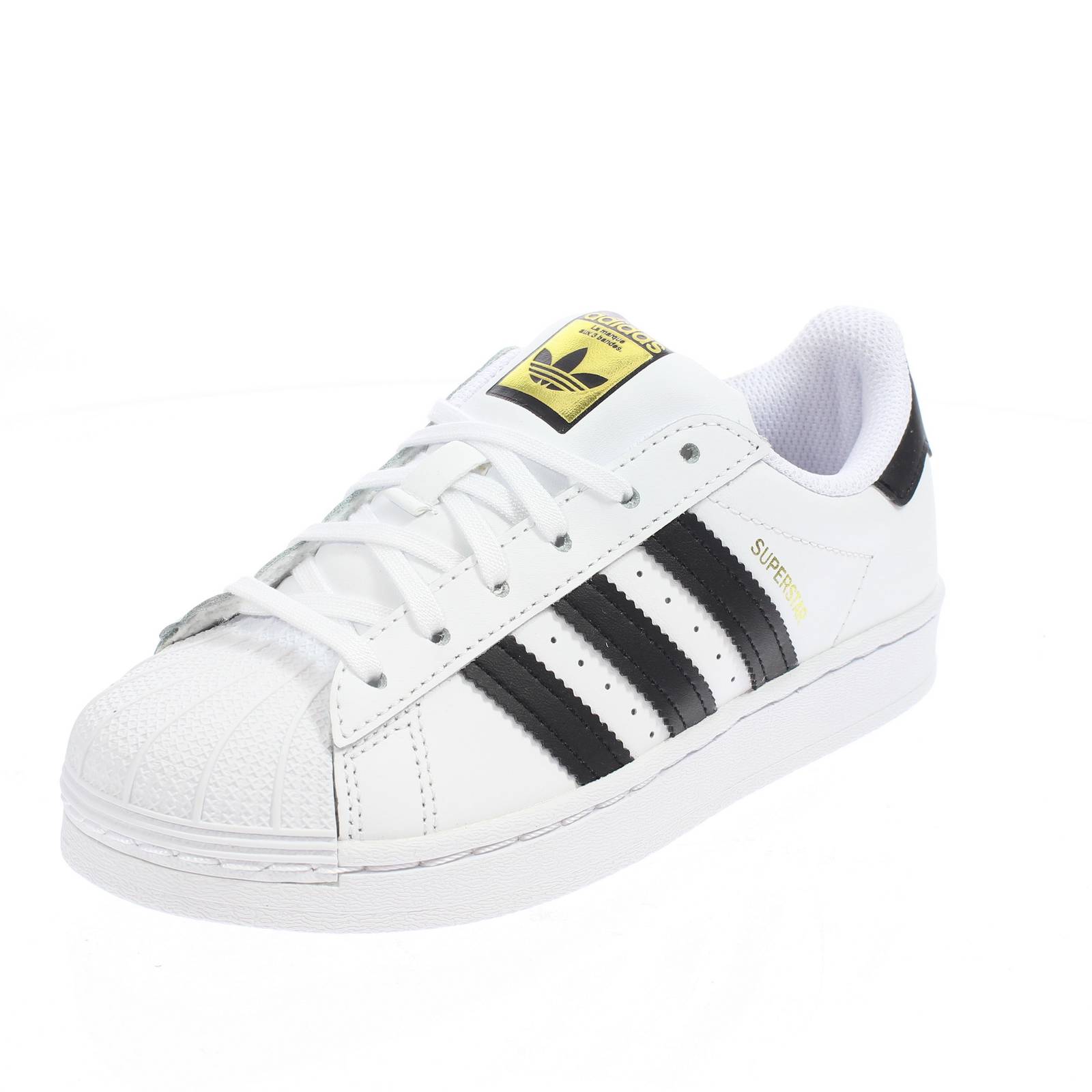 Adidas Originals Superstar C Bianco Junior Scarpe Bambino Sneakers