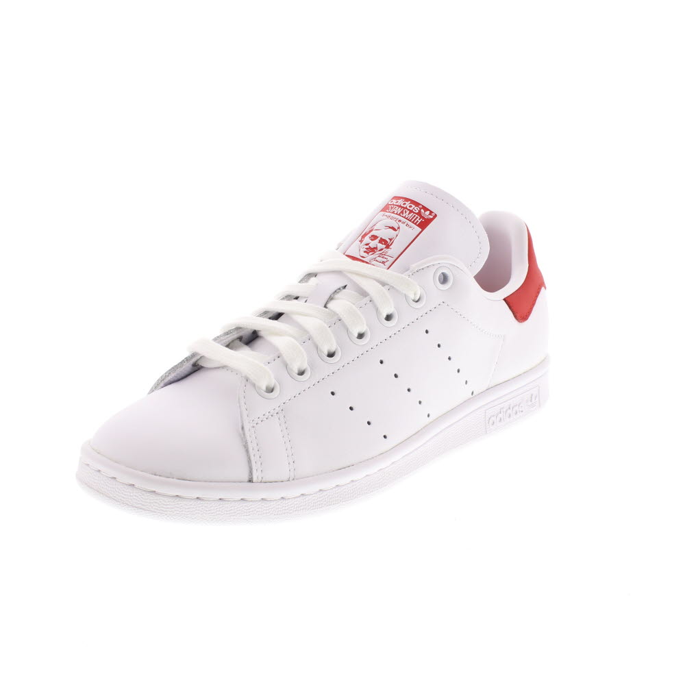Ef4334 Stan Smith Whi-red Scarpe Sneakers Sportive uomo bianco
