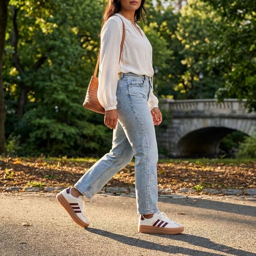 ADIDAS VL Court Bold Donna beige Foto 2