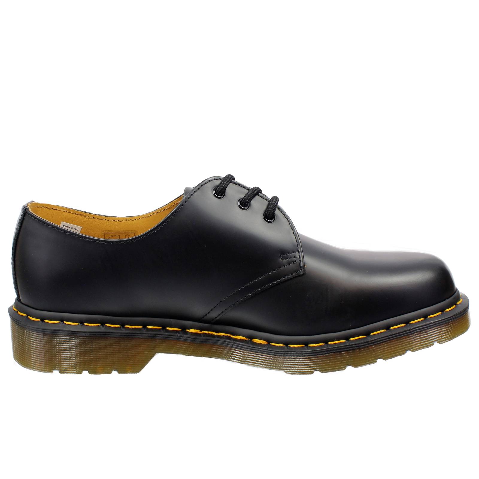 DR. MARTENS 1461 Black Smooth - Bass Laced Homme noir Photo 2
