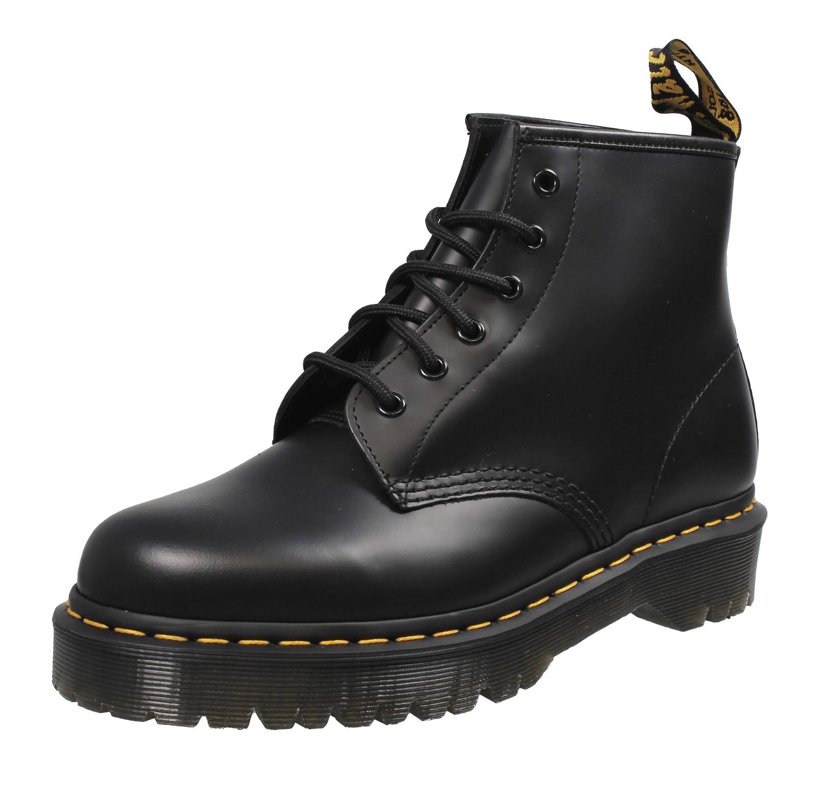 DR. MARTENS 101 Bex Anfibi in Pelle schwarz Stivaletti Stringati Donna 26203001
