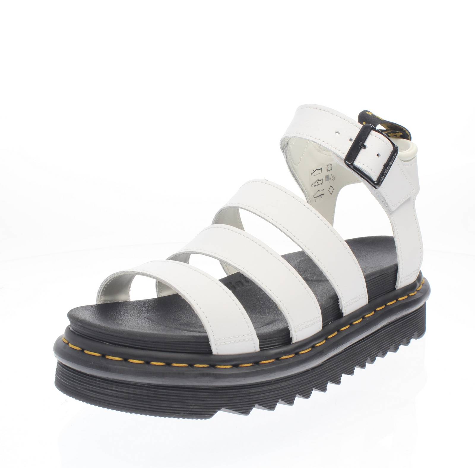 Платформа Dr. Martens Blaire Hydro - Sandali в Пелле-Бьянко - Донна Скарпе